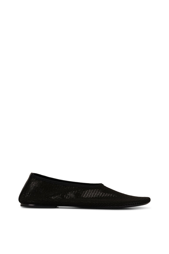 Khaite - Maiden Black Mesh Ballerina Flat