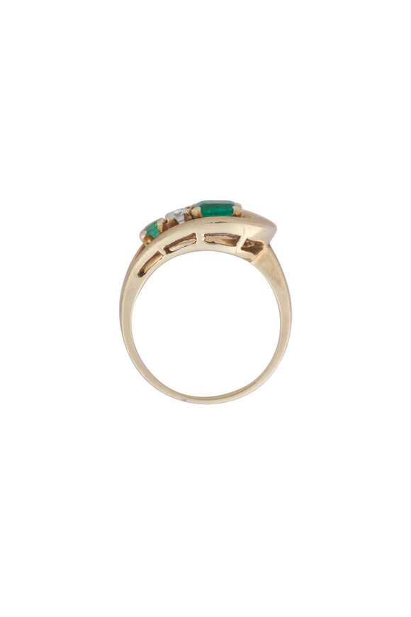 Courtney Davis Columbian Emerald & Diamond Ring - view 2