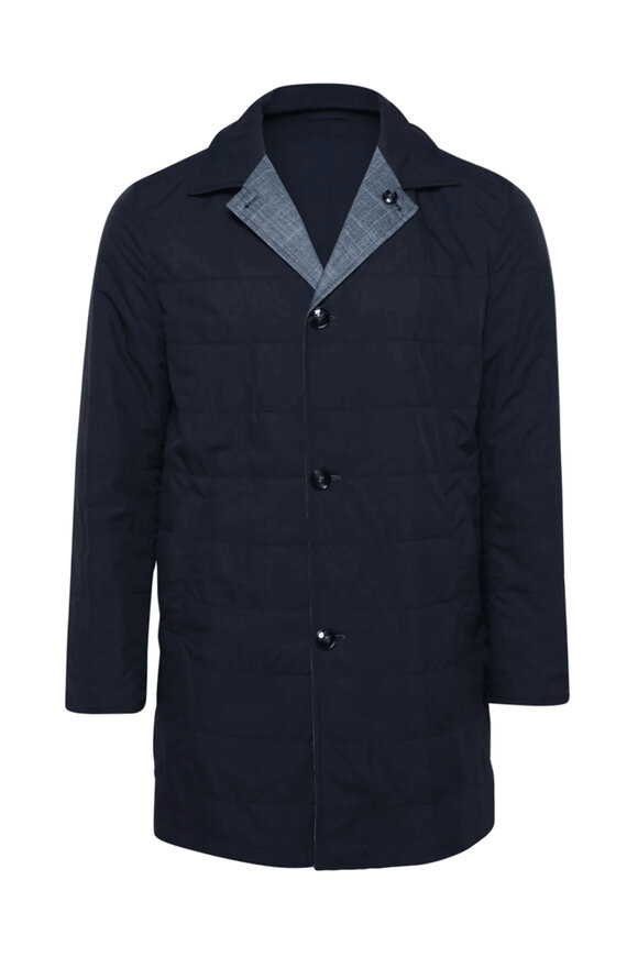 Brunello Cucinelli - Light Gray Cashmere Knit Bomber Jacket