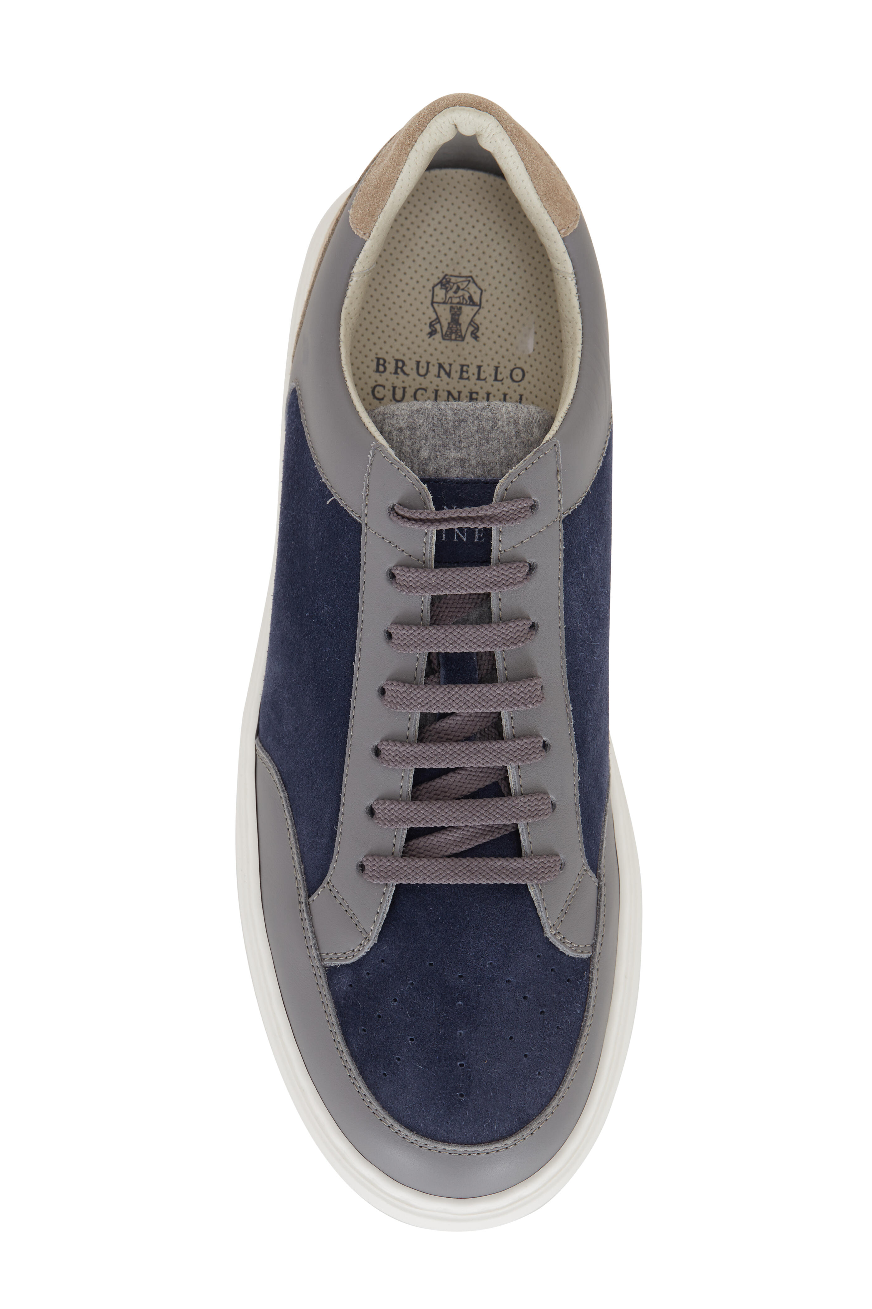 New! Brunello Cucinelli 'Runner' Sneaker Navy Blue Mens 11 US 44 Eur. MSRP  $875