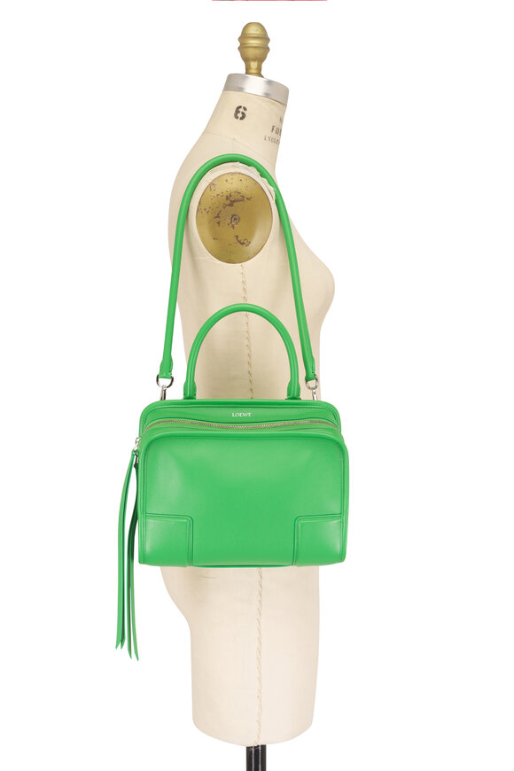Loewe Small Amazona 180 Clover Green Top Handle Bag - view 9
