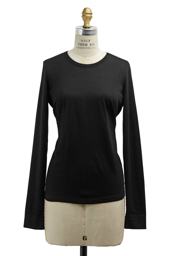 Loro Piana Black Piuma Cashmere Shirt - view 1