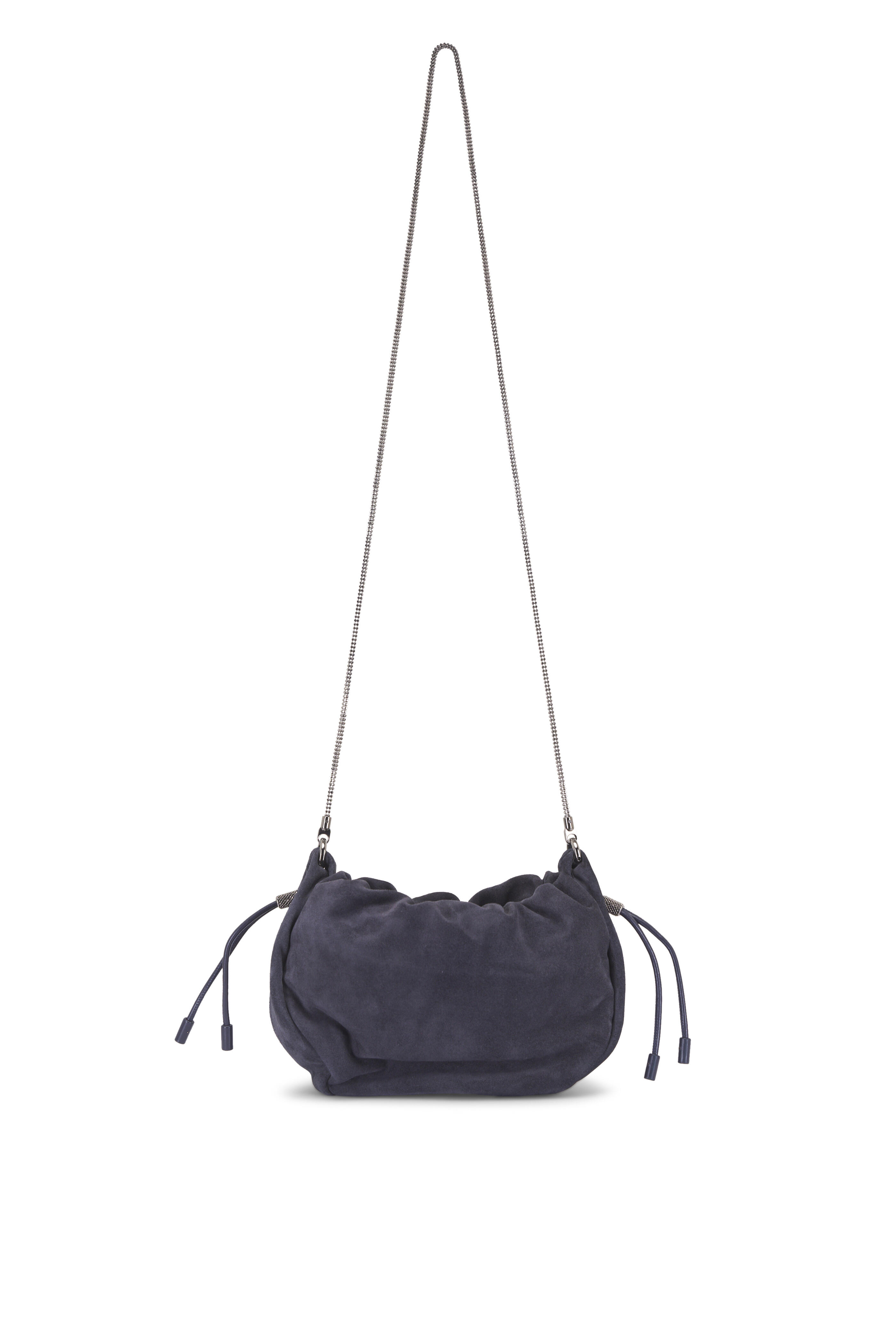Brunello Cucinelli - Mini Mellow Night Sky Suede Bucket Bag