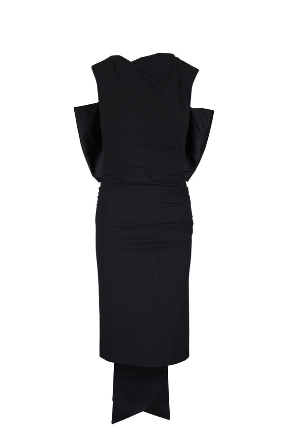 Zimmermann - Draped Black Mini Dress | Mitchell Stores