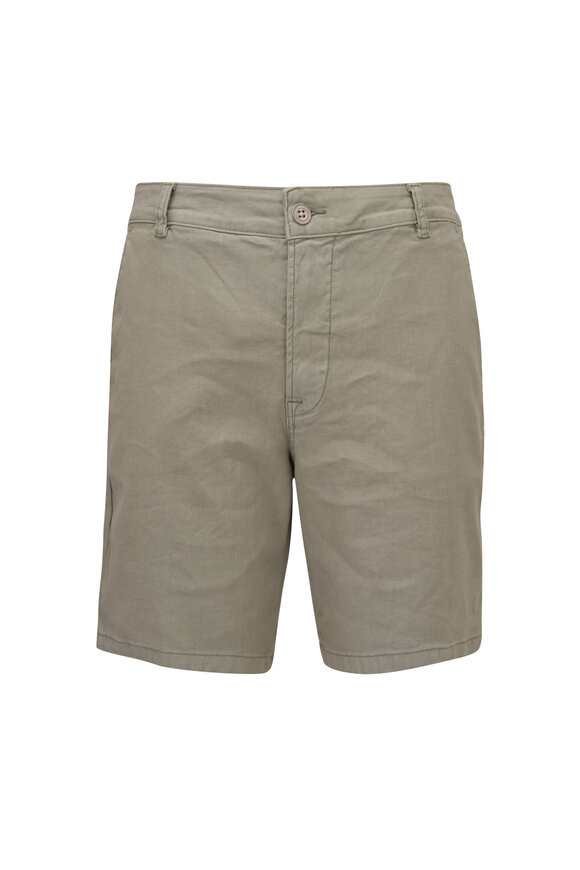 Hudson Shell Green Linen Chino Shorts 