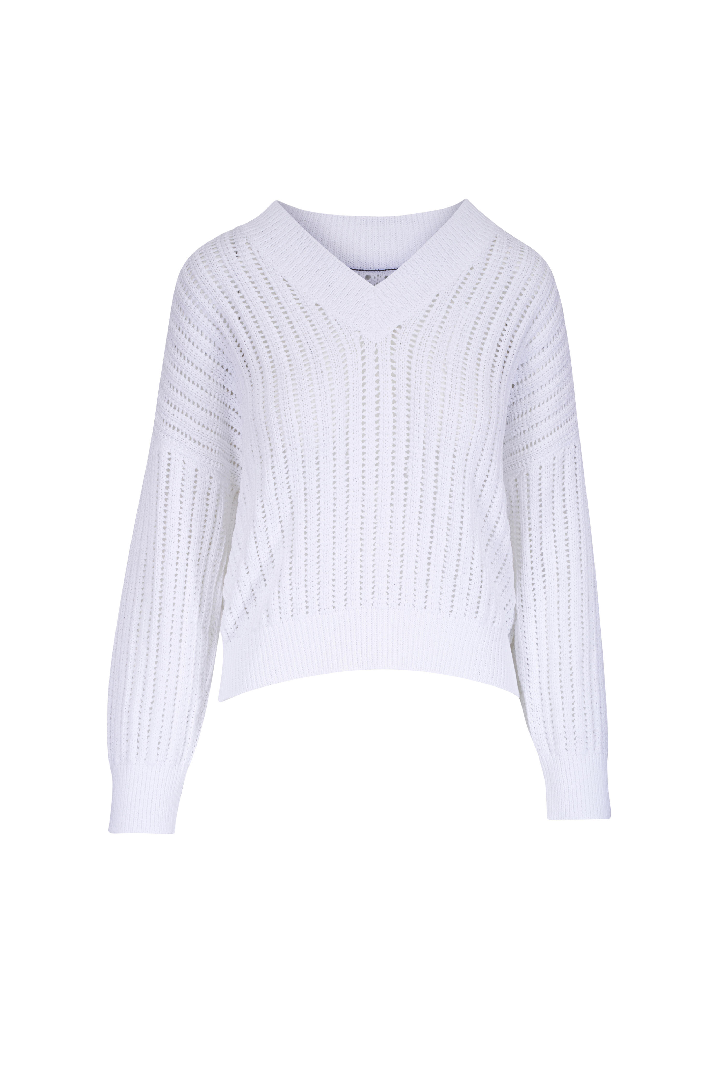 【BRUNELLO CUCINELLI】定価約80%OFFコットンVネックニット BRUNELLO CUCINELLI】定価約80%OFFコットンVネックニット
