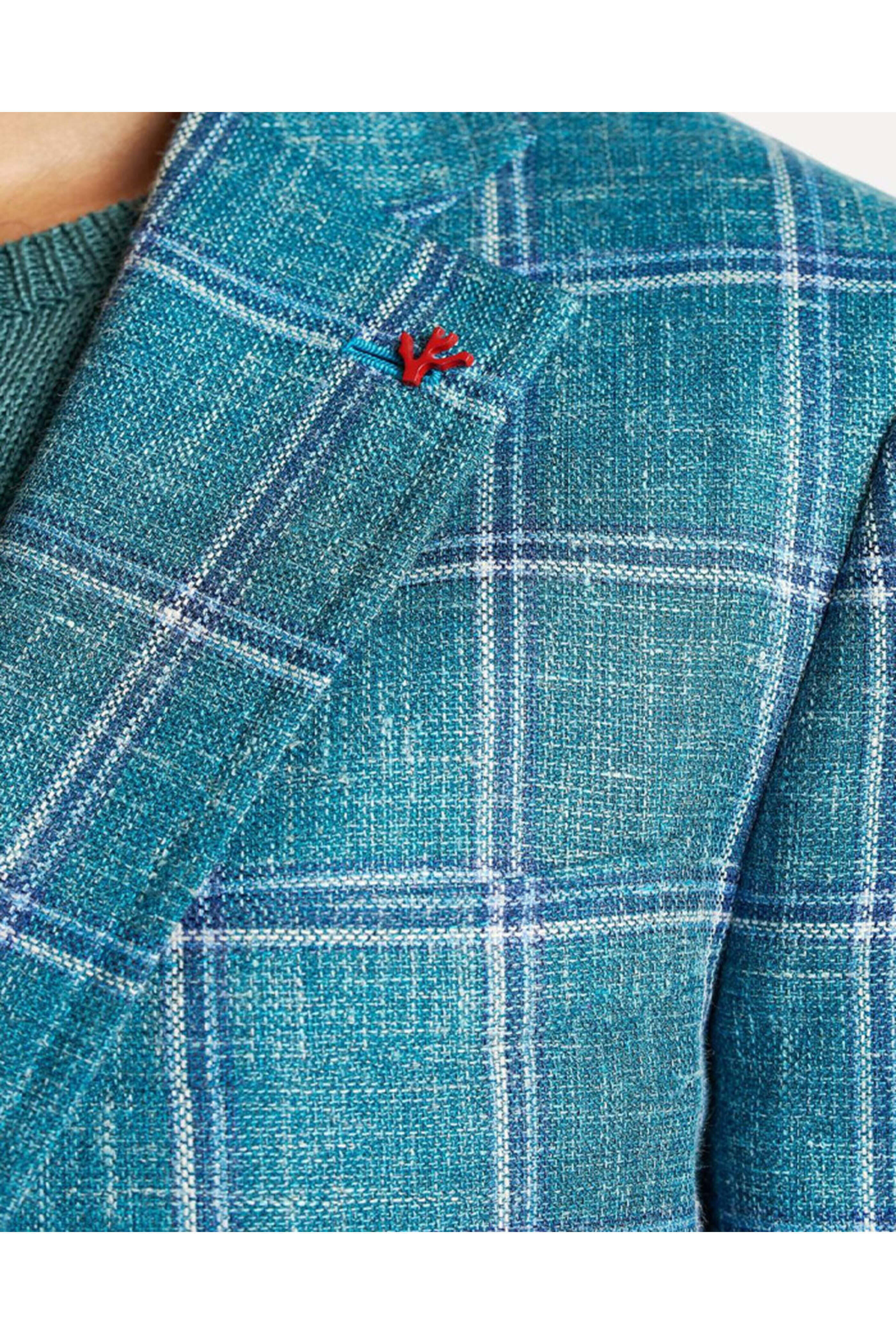 Isaia - Green Windowpane Sportcoat