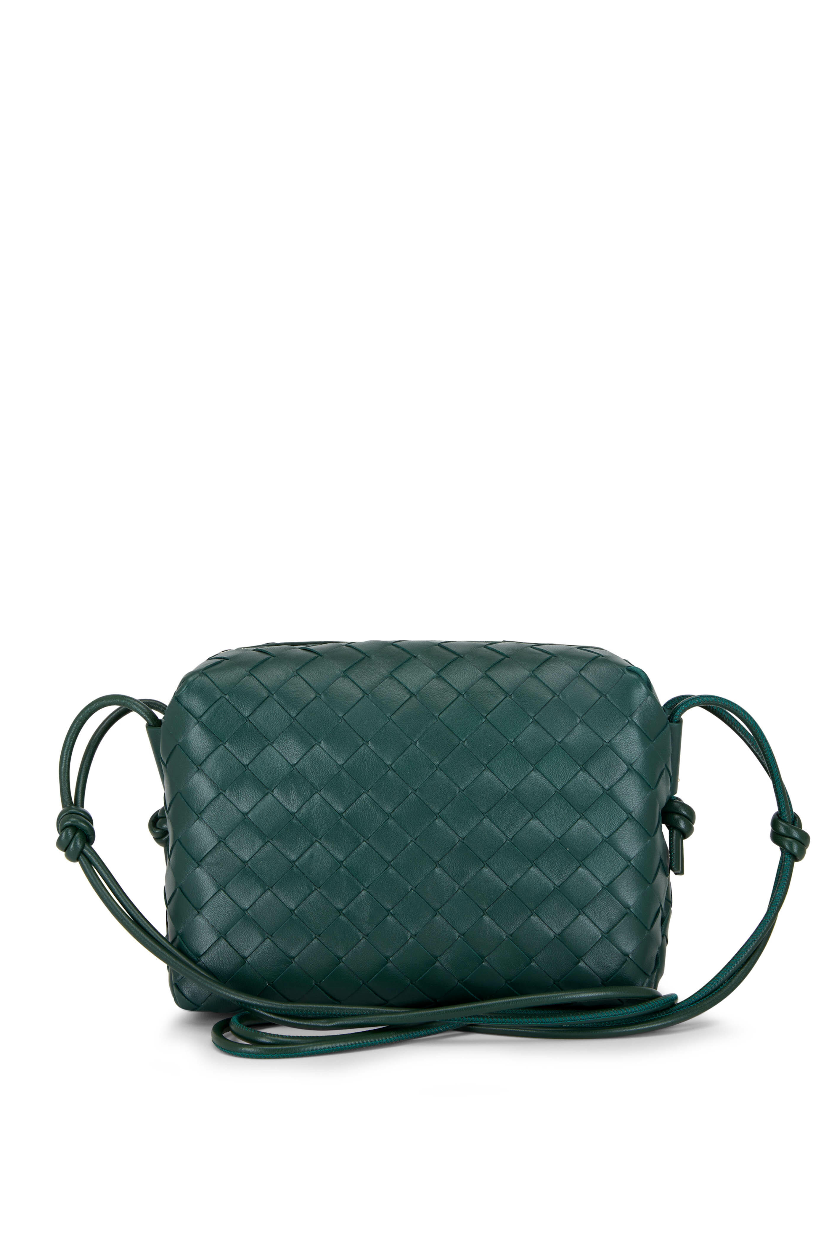 Bottega Veneta Intrecciato Woven Leather Mini Pouch Crossbody Bag