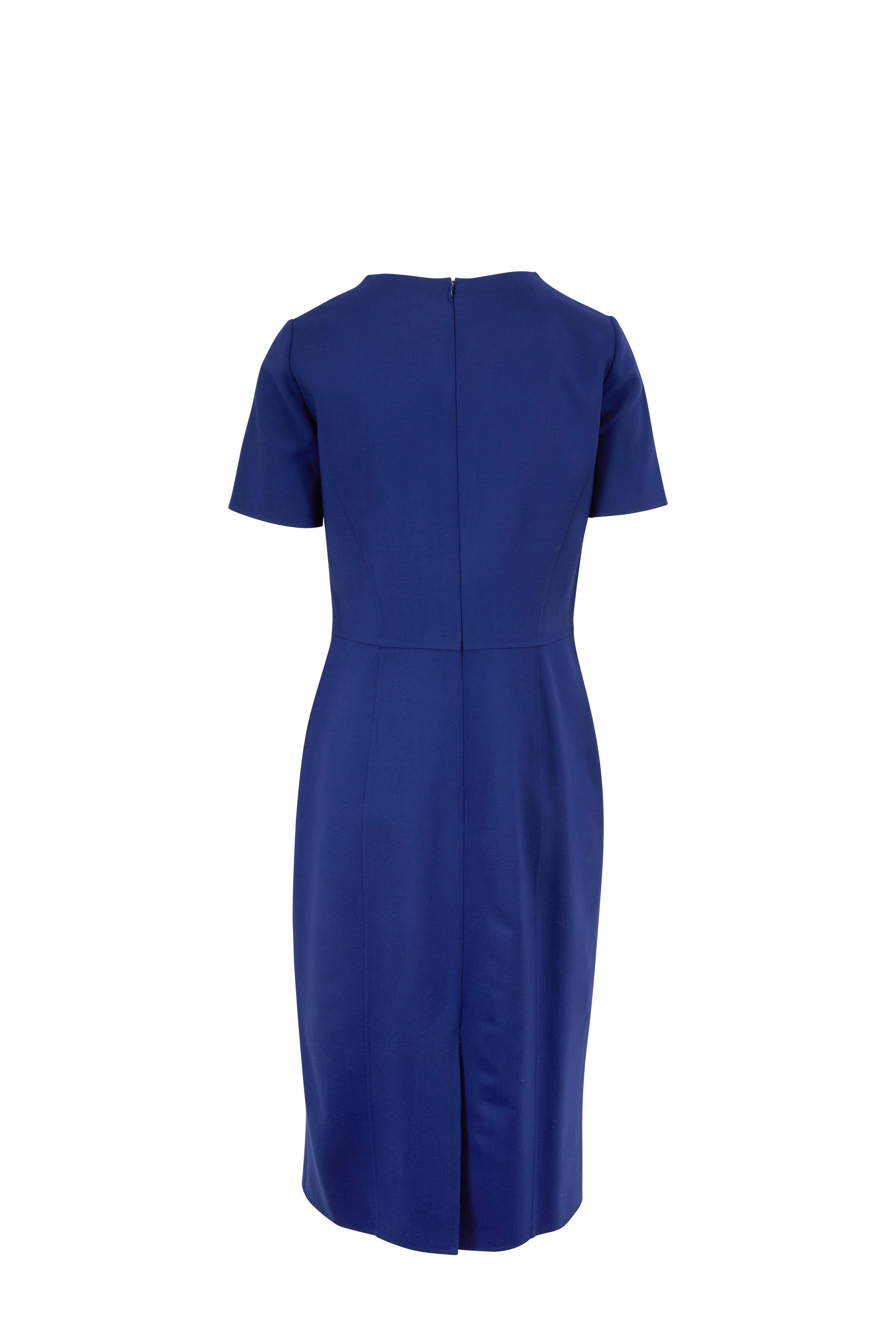 Carolina Herrera - Sapphire Short Sleeve Sheath Dress