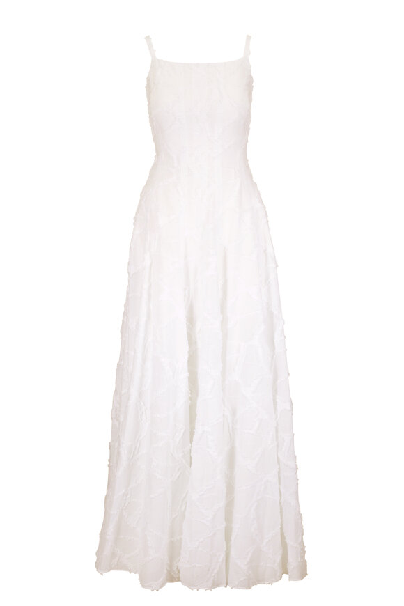 Odeeh Milk Fil Coupé Cotton Maxi Dress - view 1