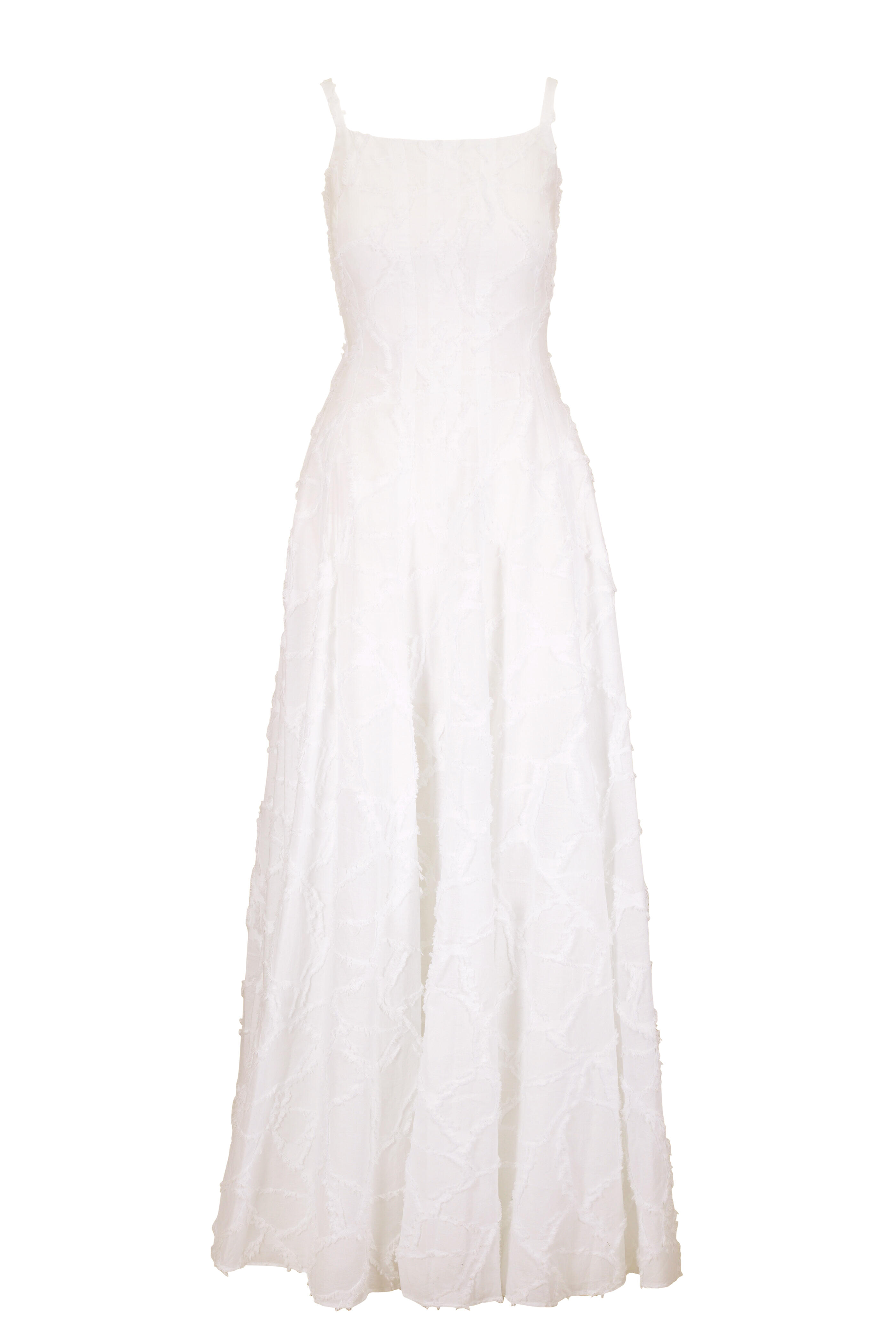 Odeeh - Milk Fil Coupé Cotton Maxi Dress