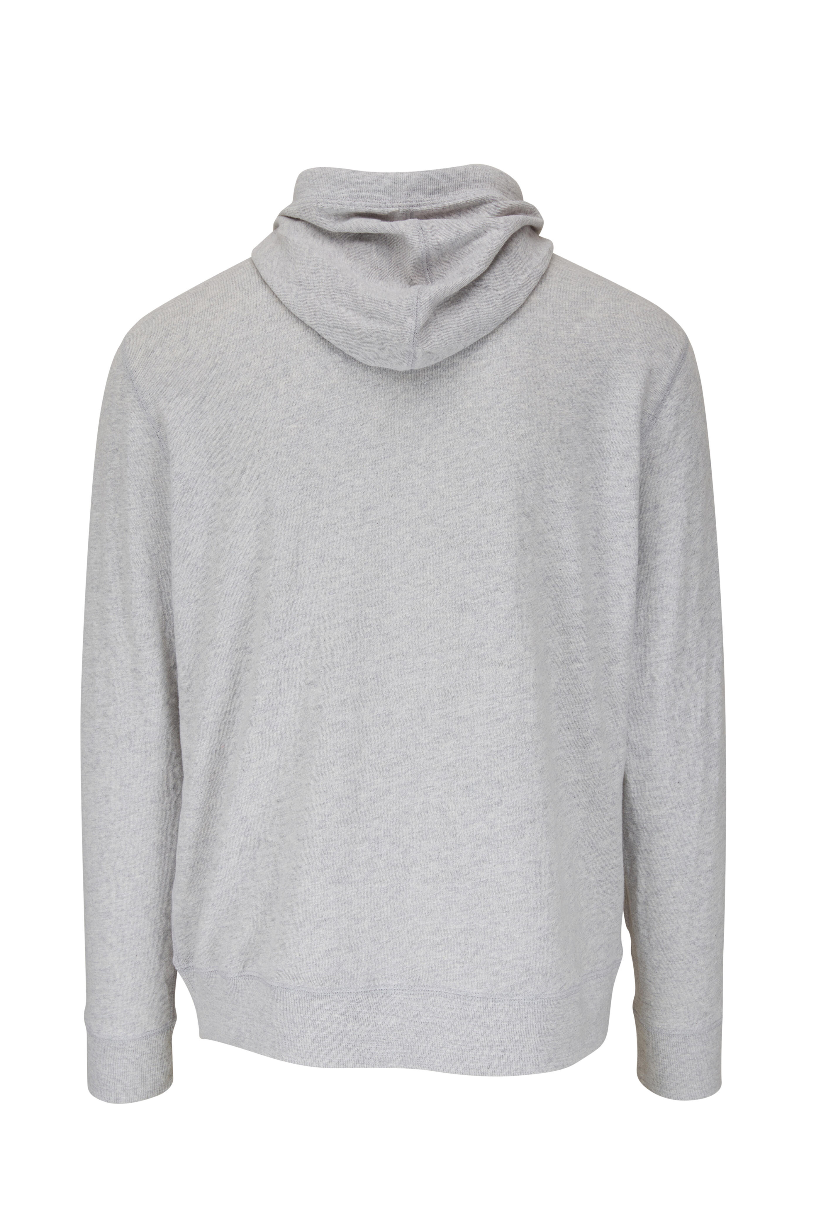 Faherty Brand - Light Gray Heather Organic Cotton Slub Hoodie