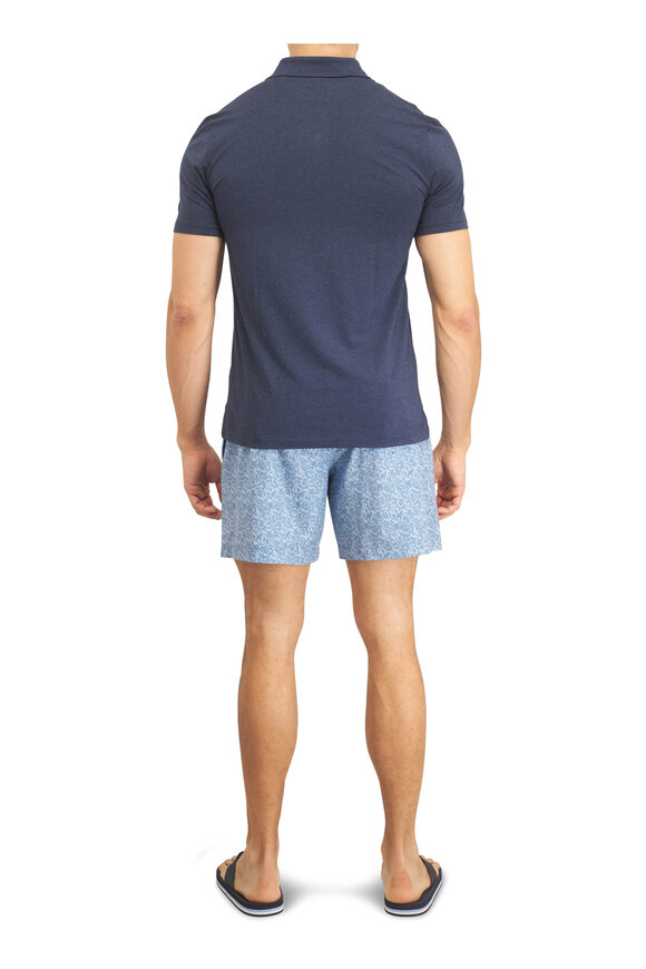 Faherty Brand Movement™ Great Falls Heather Blue Polo - view 4
