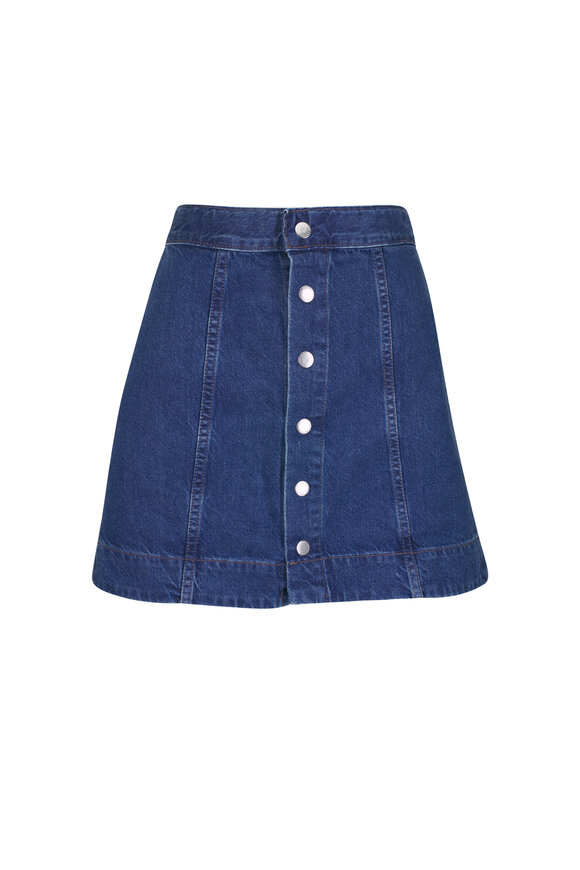 AG Evie Denali Wash Denim Skirt