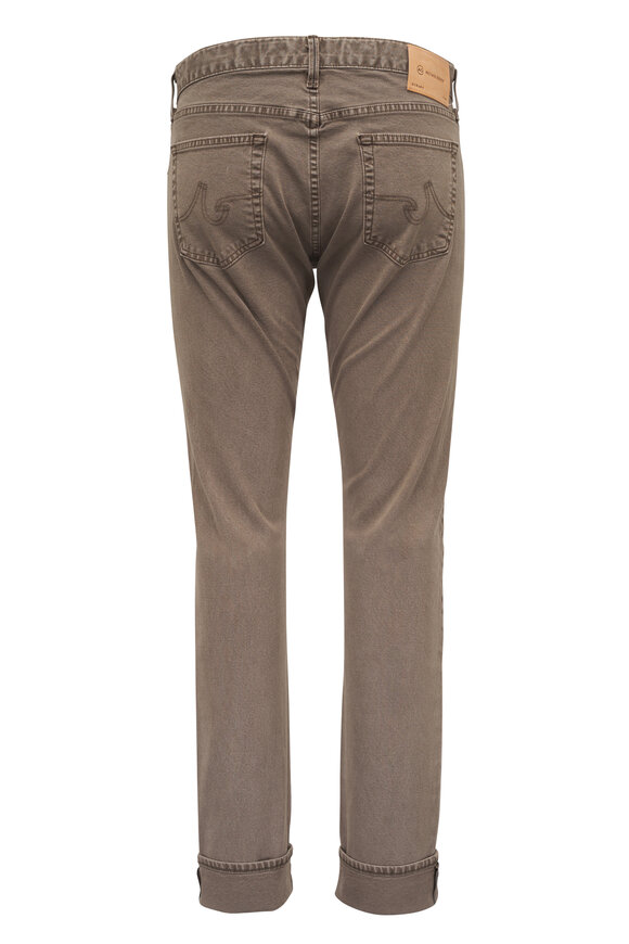 AG Tellis Selvedge Beige Slim Five Pocket Pant - view 3