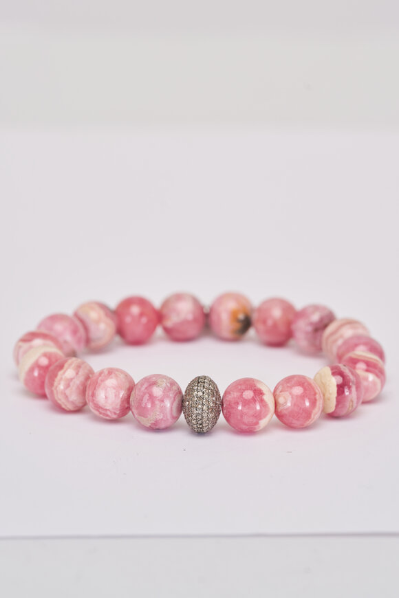 Sheryl Lowe Rhodochrosite Beaded Bracelet