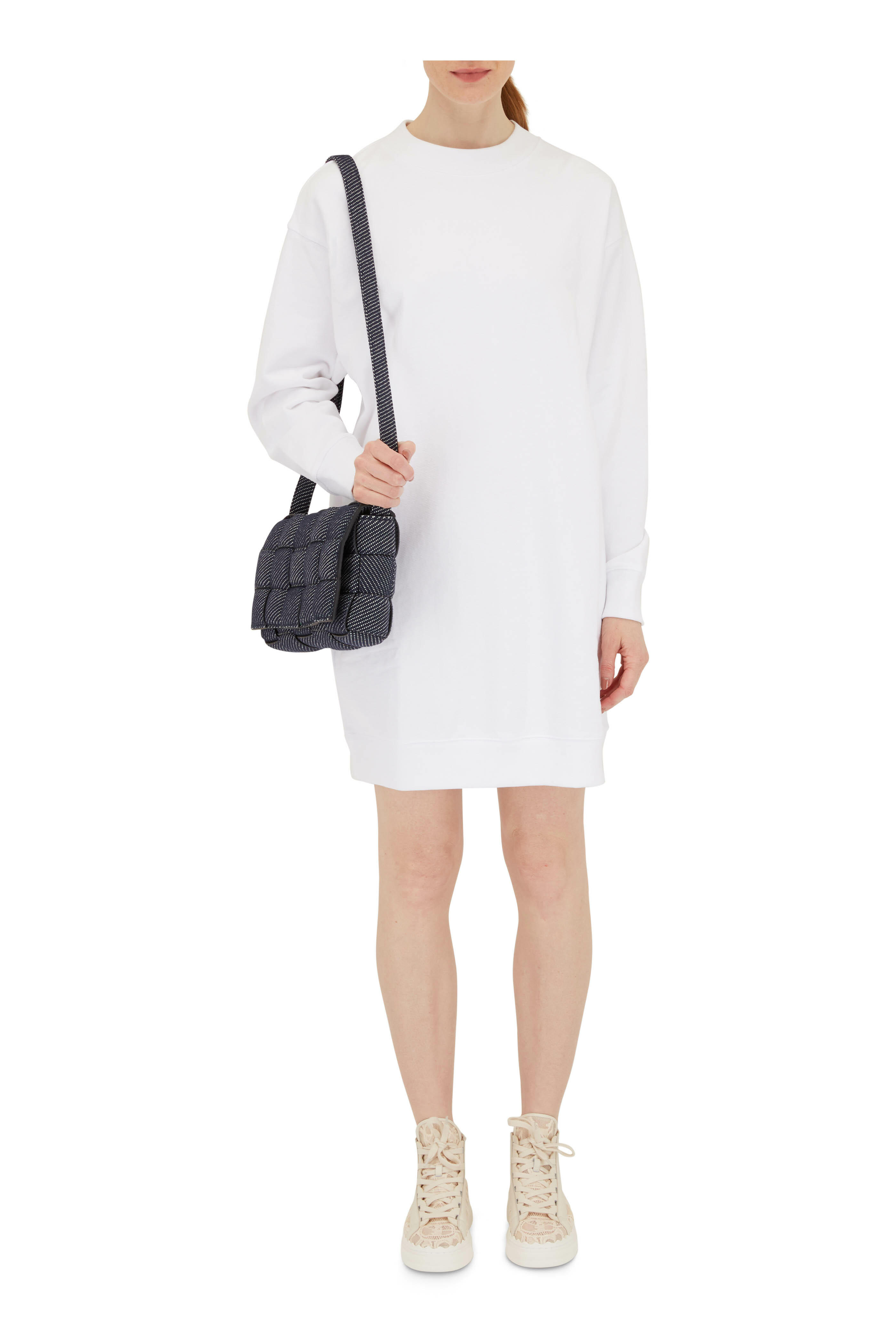 Chloé - Lauren Beige Lace High Top Sneaker