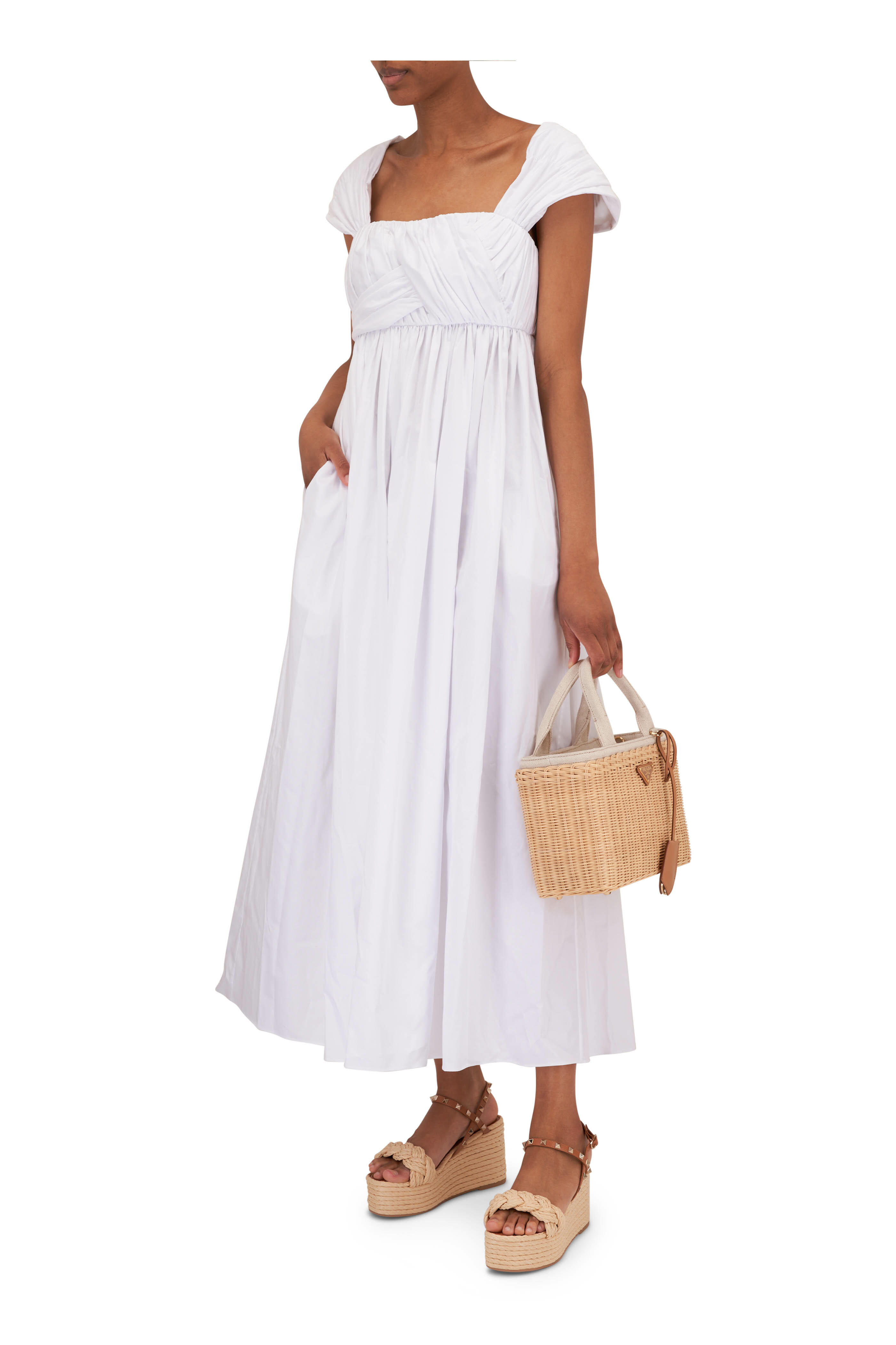 Adam lippes white dress best sale