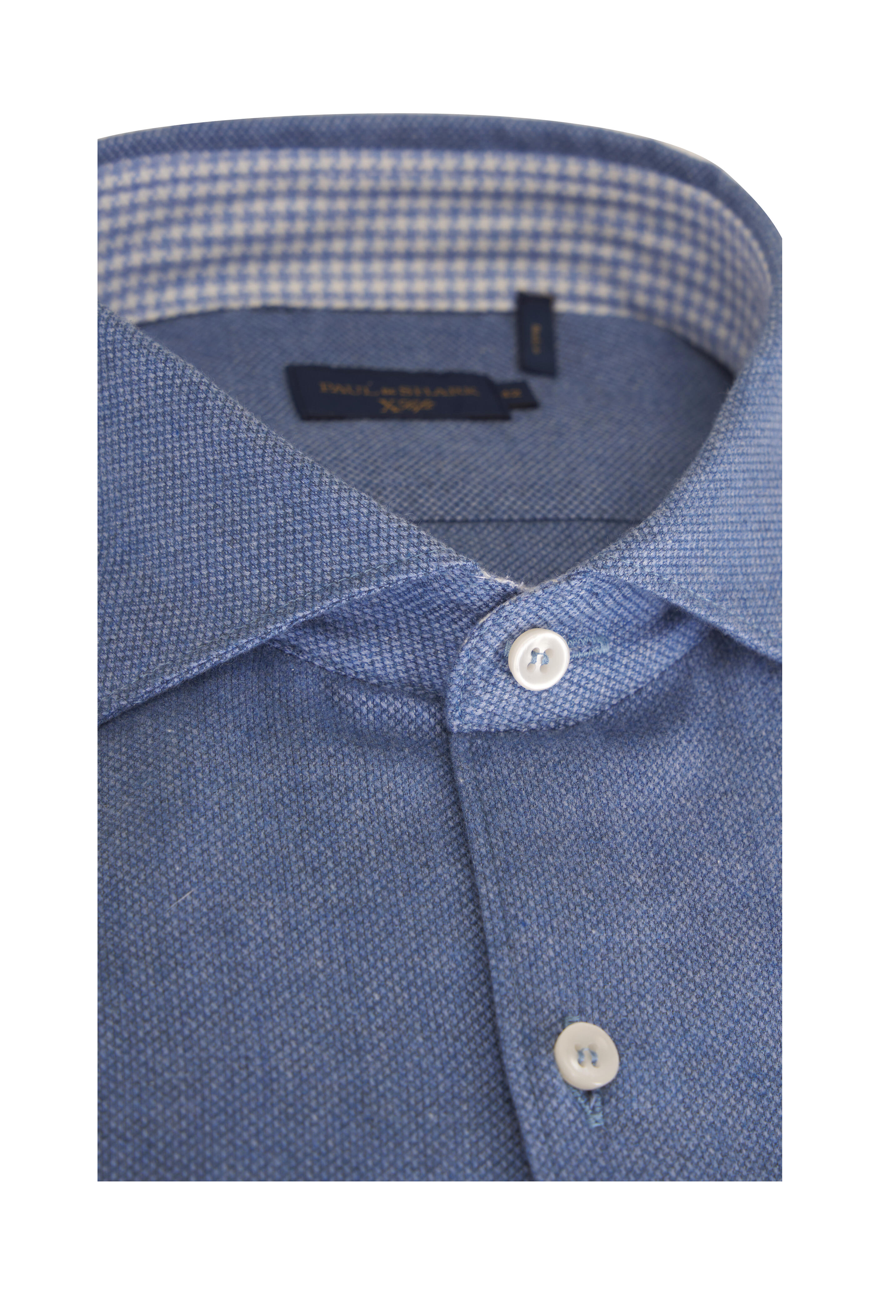 Paul & Shark - Soft Blue French Collar Sport Shirt - view 2