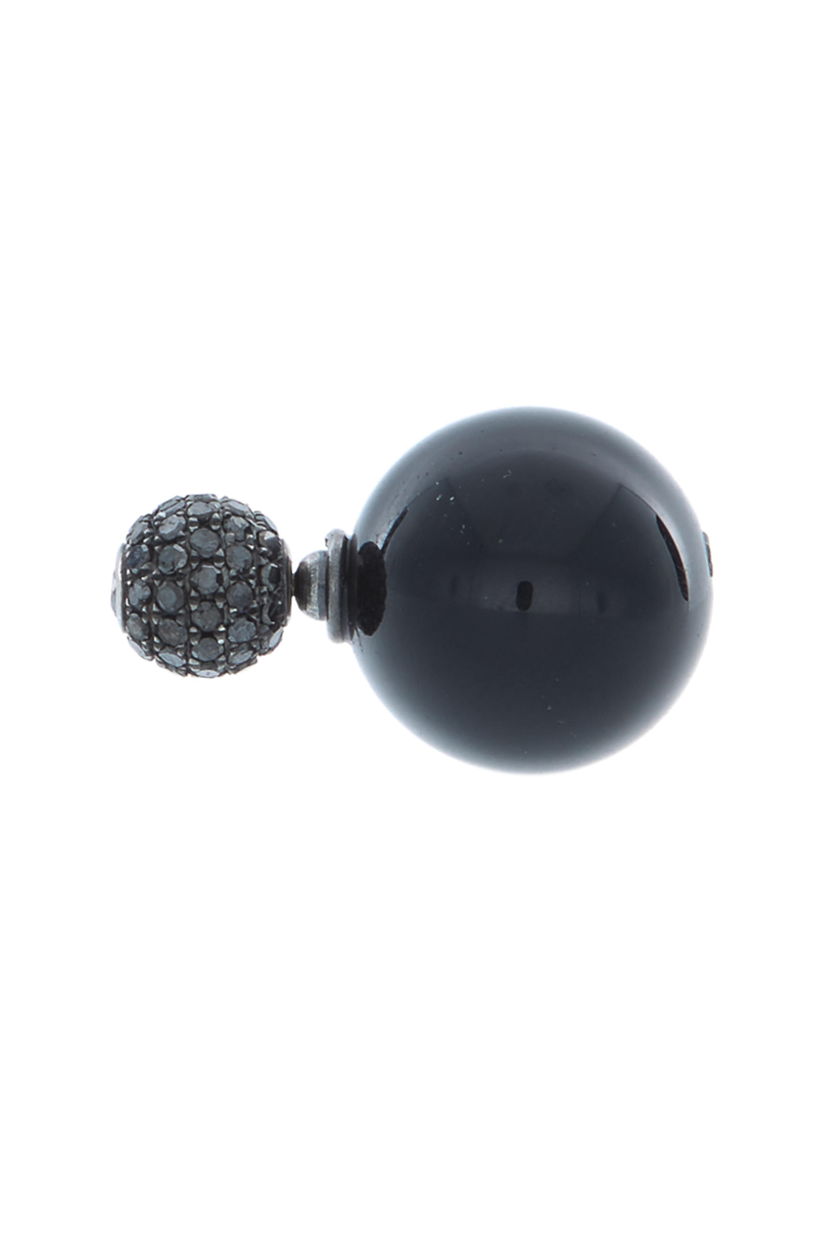 Loren Jewels - 14K Gold Onyx & Black Diamond Studs