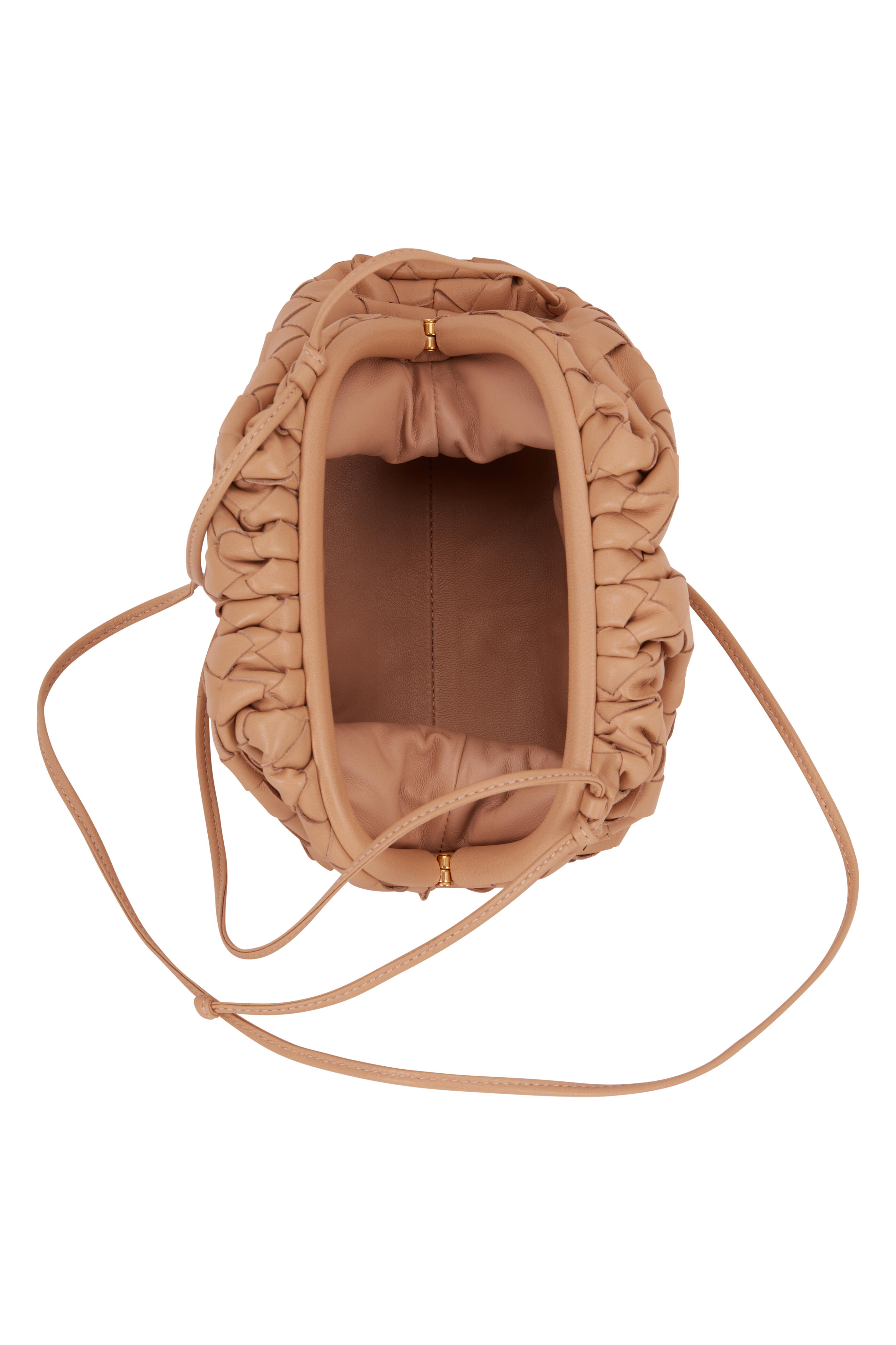 Bottega Veneta - Nude Interciatto Pouch Small Crossbody