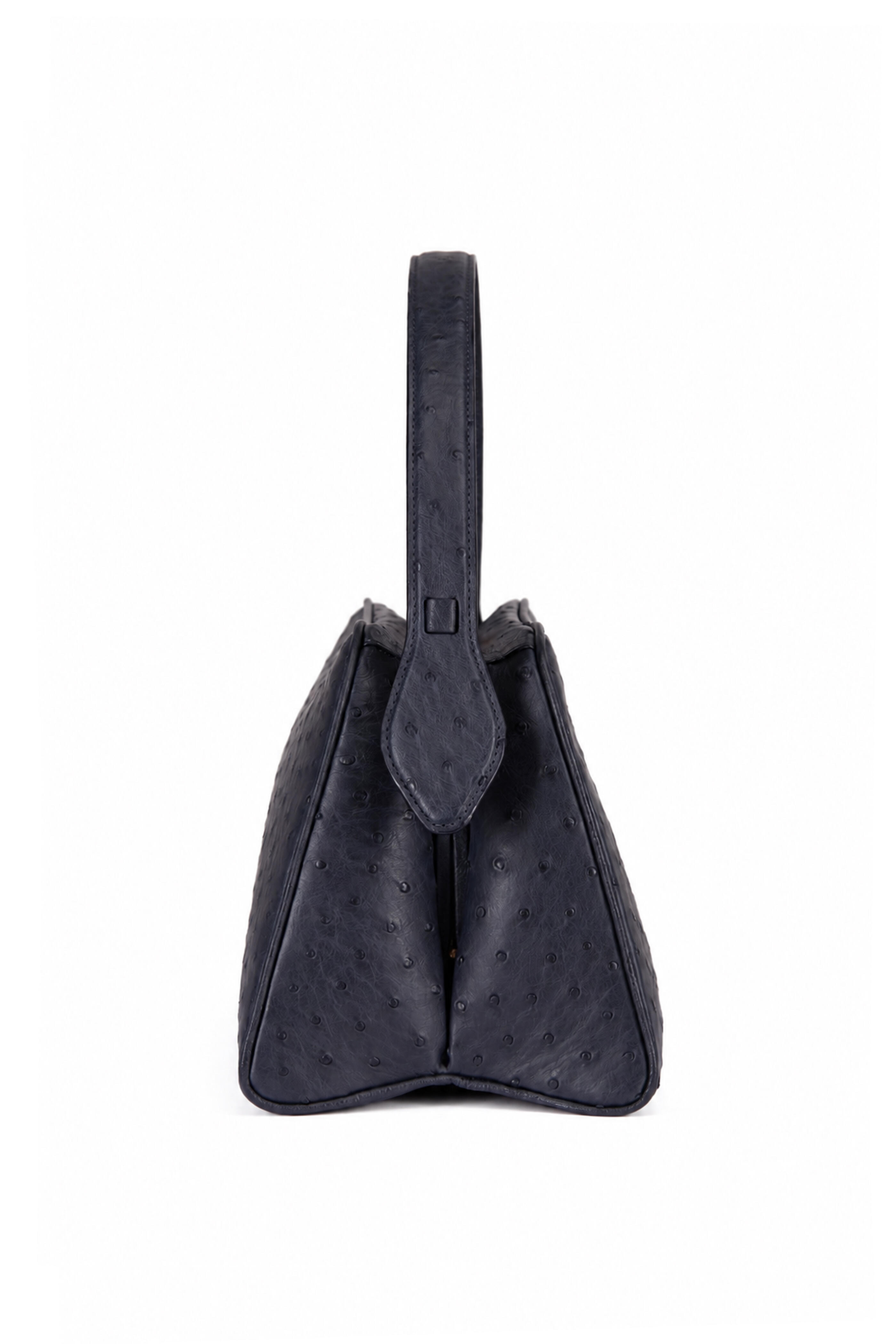 Khaite - Cate Midnight Navy Leather Top Handle - view 3