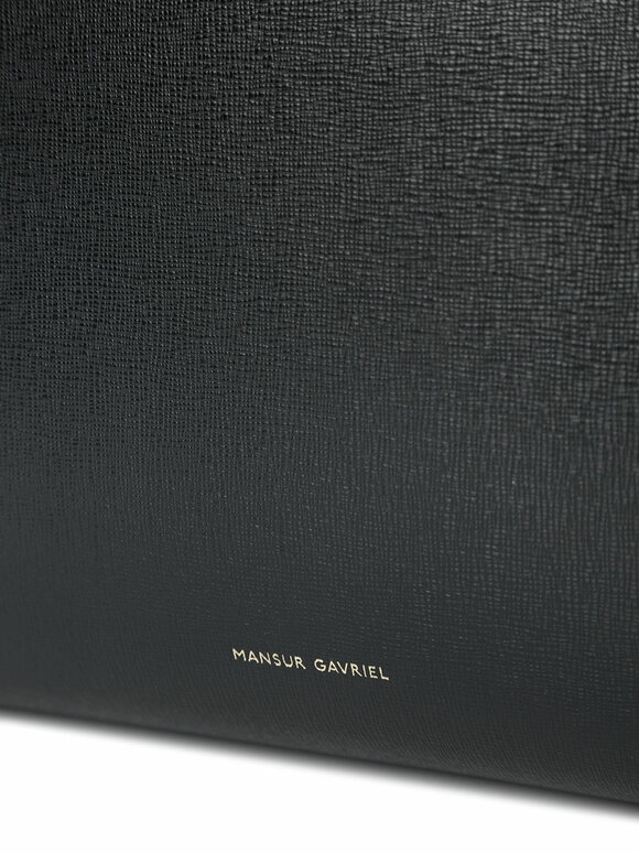 Mansur Gavriel Black Saffiano Large Tote - view 9