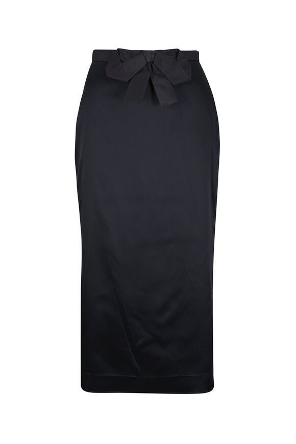 Marni - Black Scalloped Mini Skirt | Mitchell Stores