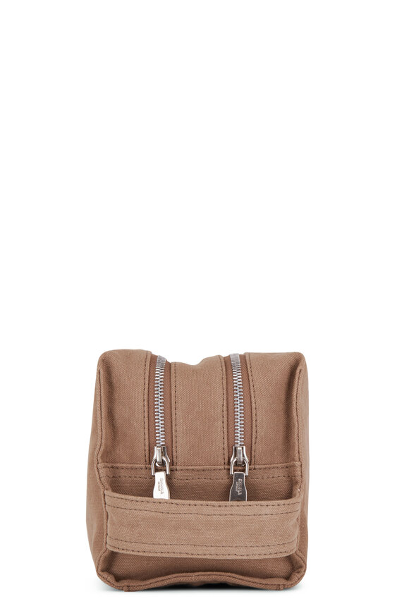 Shinola - Bert Taupe Double Zip Dop Kit