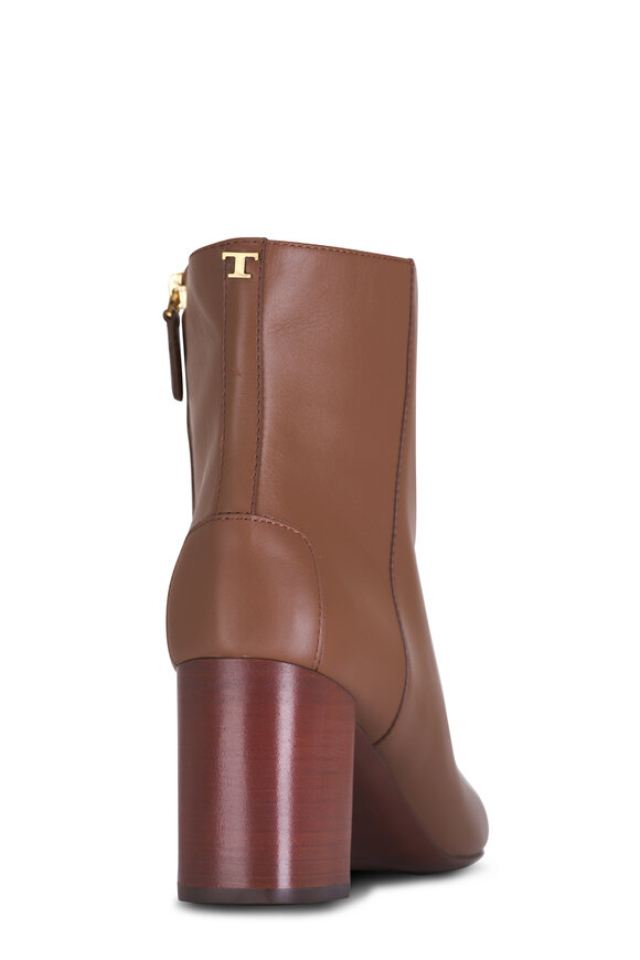 Tod's - Brown Short Leather Boot, 70mm