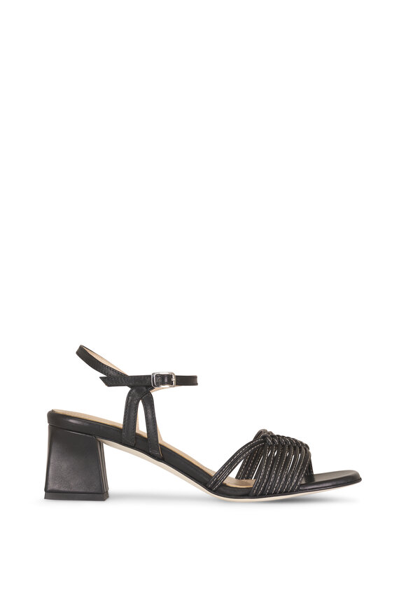 Ron White Kerianne Onyx Leather Sandal, 50mm - view 3