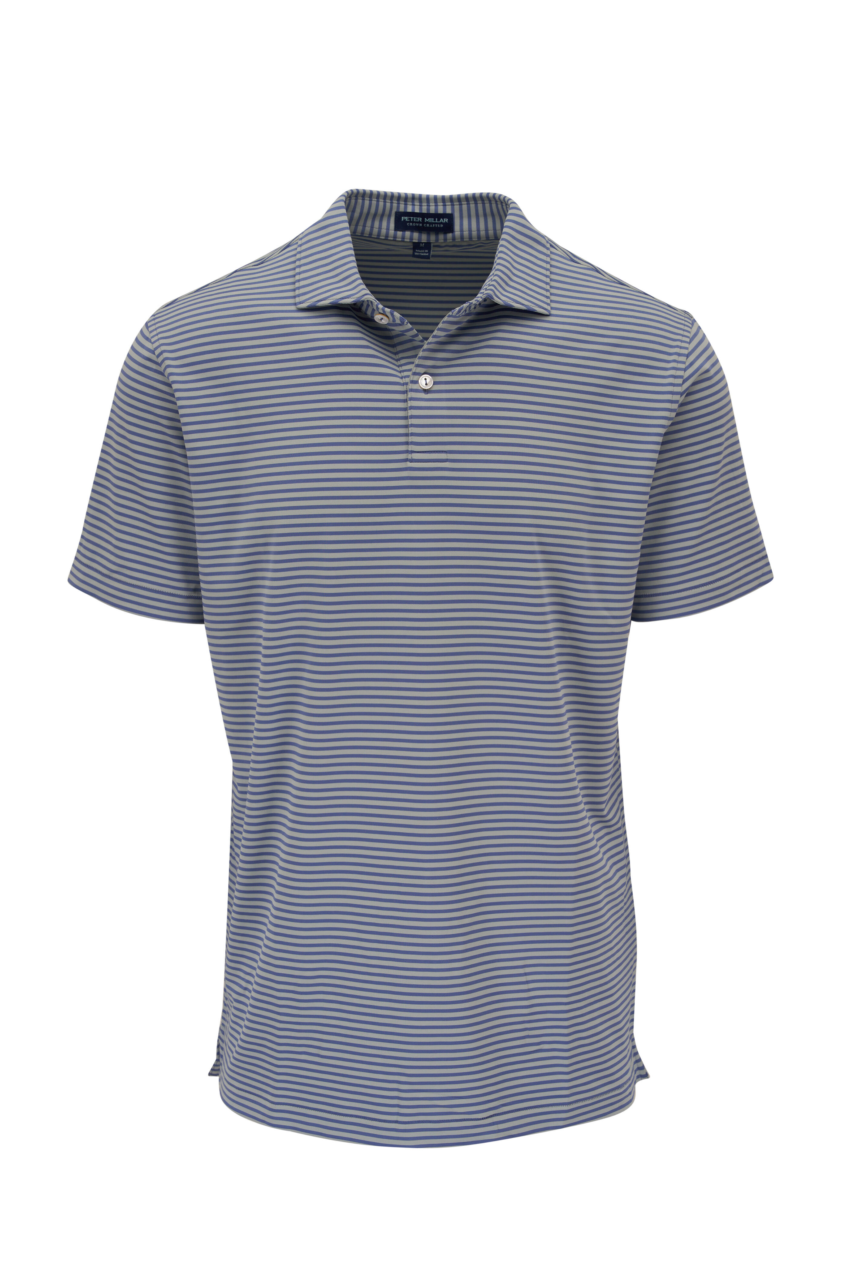 Peter Millar - Sawyer Blue Pearl Performance Jersey Polo
