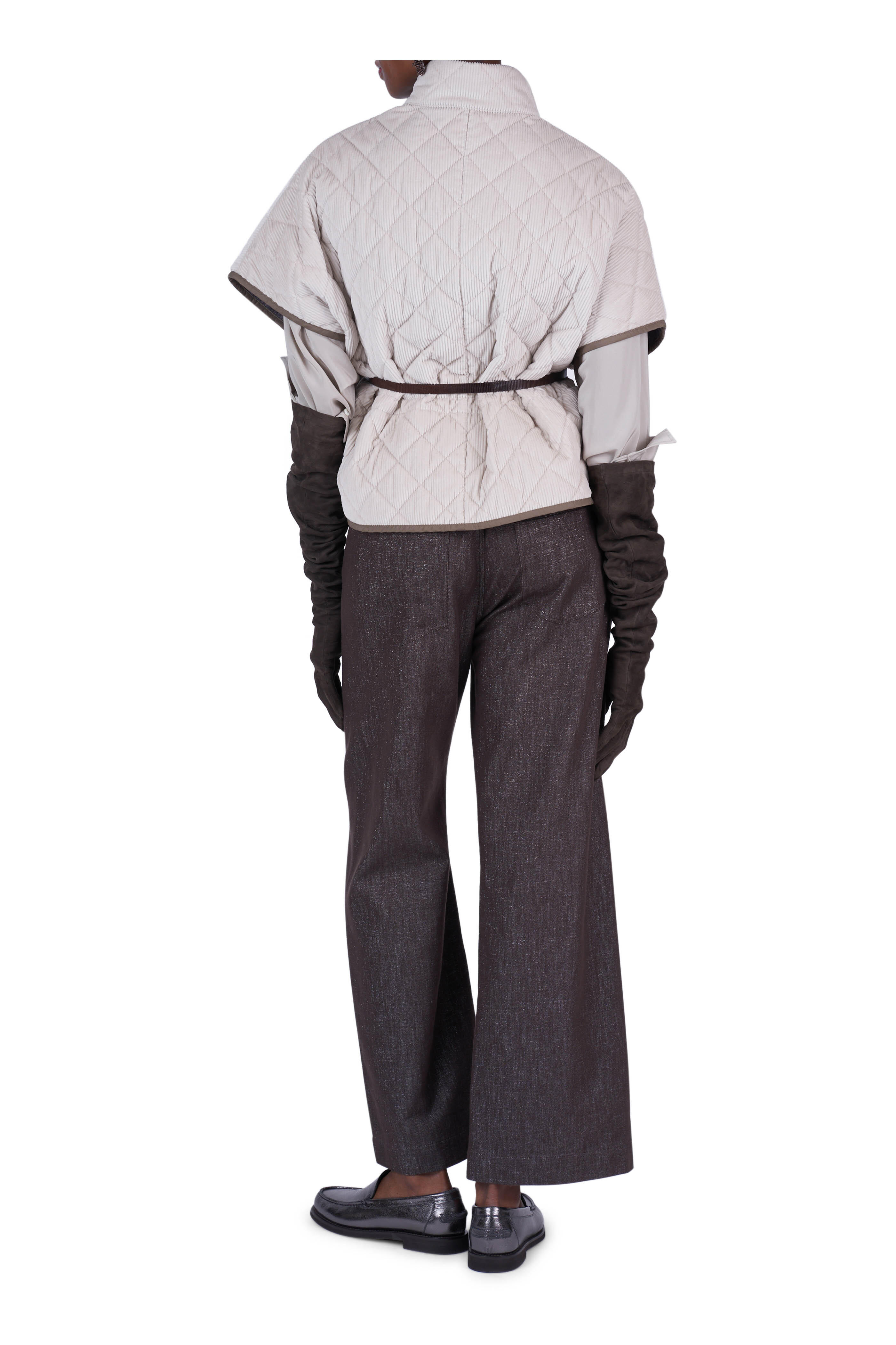 Brunello Cucinelli - Sparkling Brown Loose Five Pocket Pant