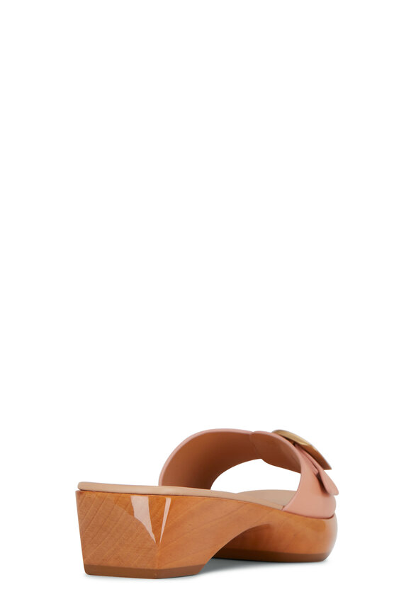 Tod's - 16K Fabbia Tan Leather Slide Clog