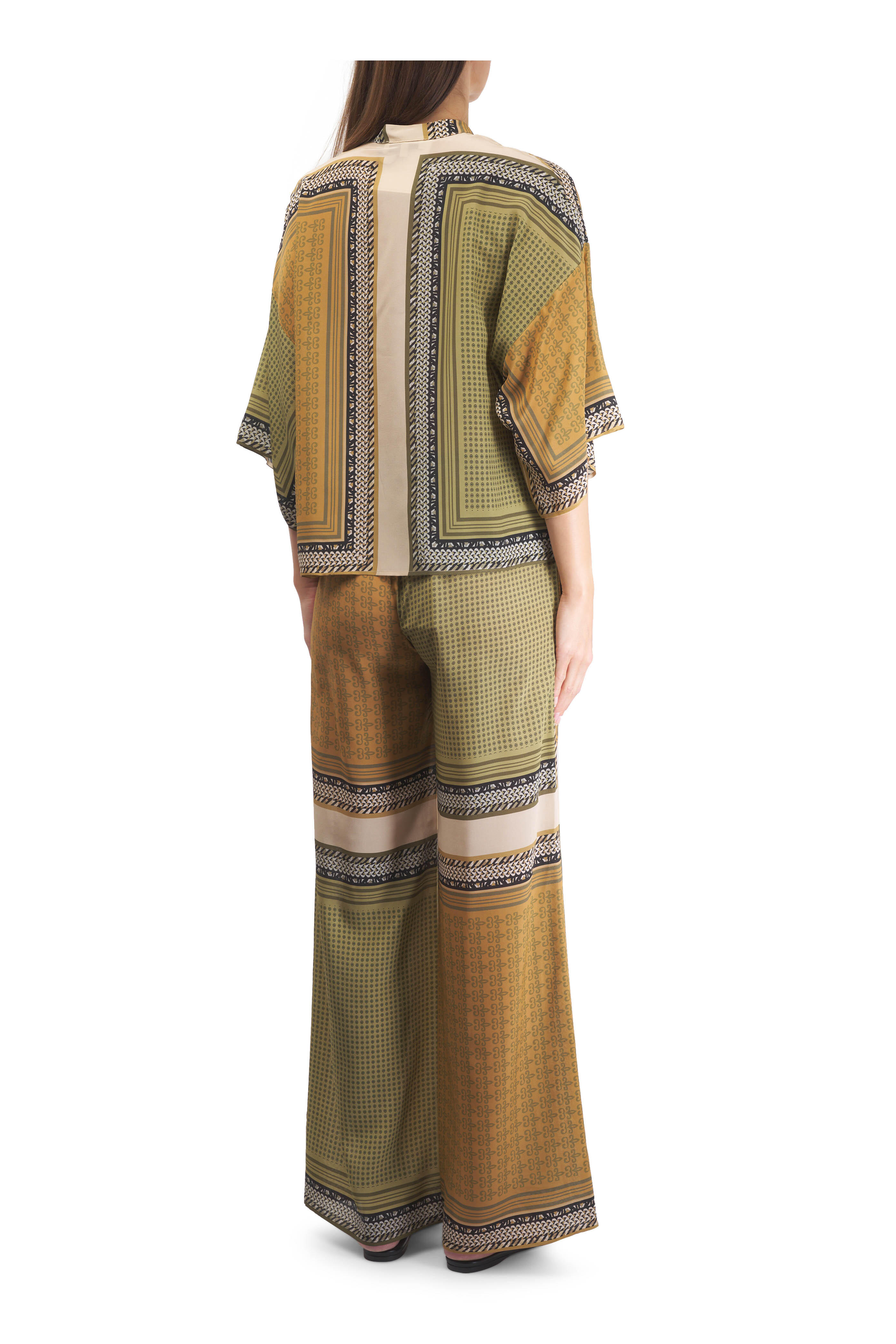 Antonelli - Sasha Multicolor Silk Pull On Pant