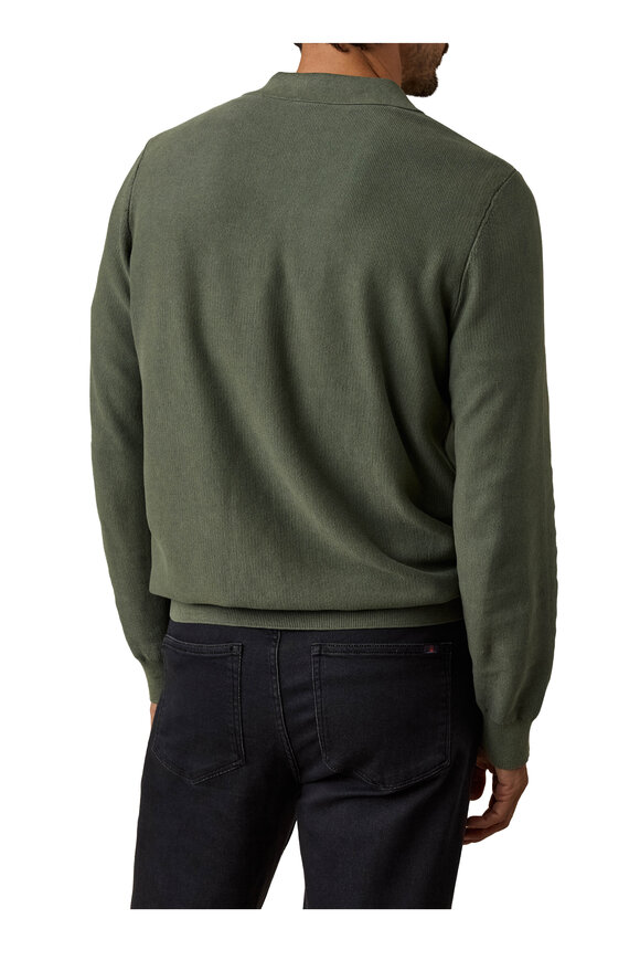 Faherty Brand Mountain Green Lightweight Sunwashed Sweater Polo - view 3