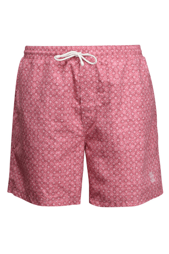 mnml ミニマル ST. TROPEZ SWIM SHORTS ブルー/ピンク Men's Orange & Blue Daisy Wave Printed Swim Shorts | YUASA