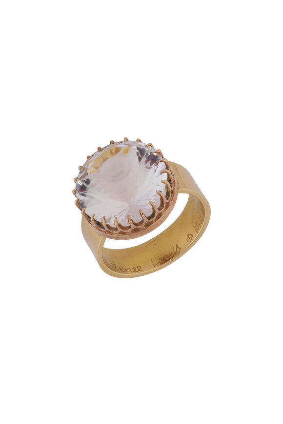 Renee Lewis 18k Yellow Gold Fancy Rock Quartz Ring
