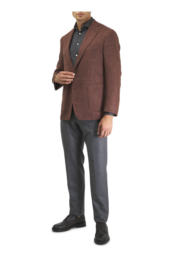Marco Pescarolo Medium Gray Cashmere Five Pocket Pant - view 2