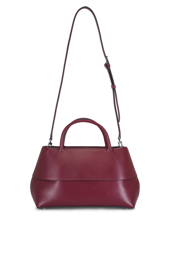 Totême Small Mercer Cherry Leather Tote - view 2