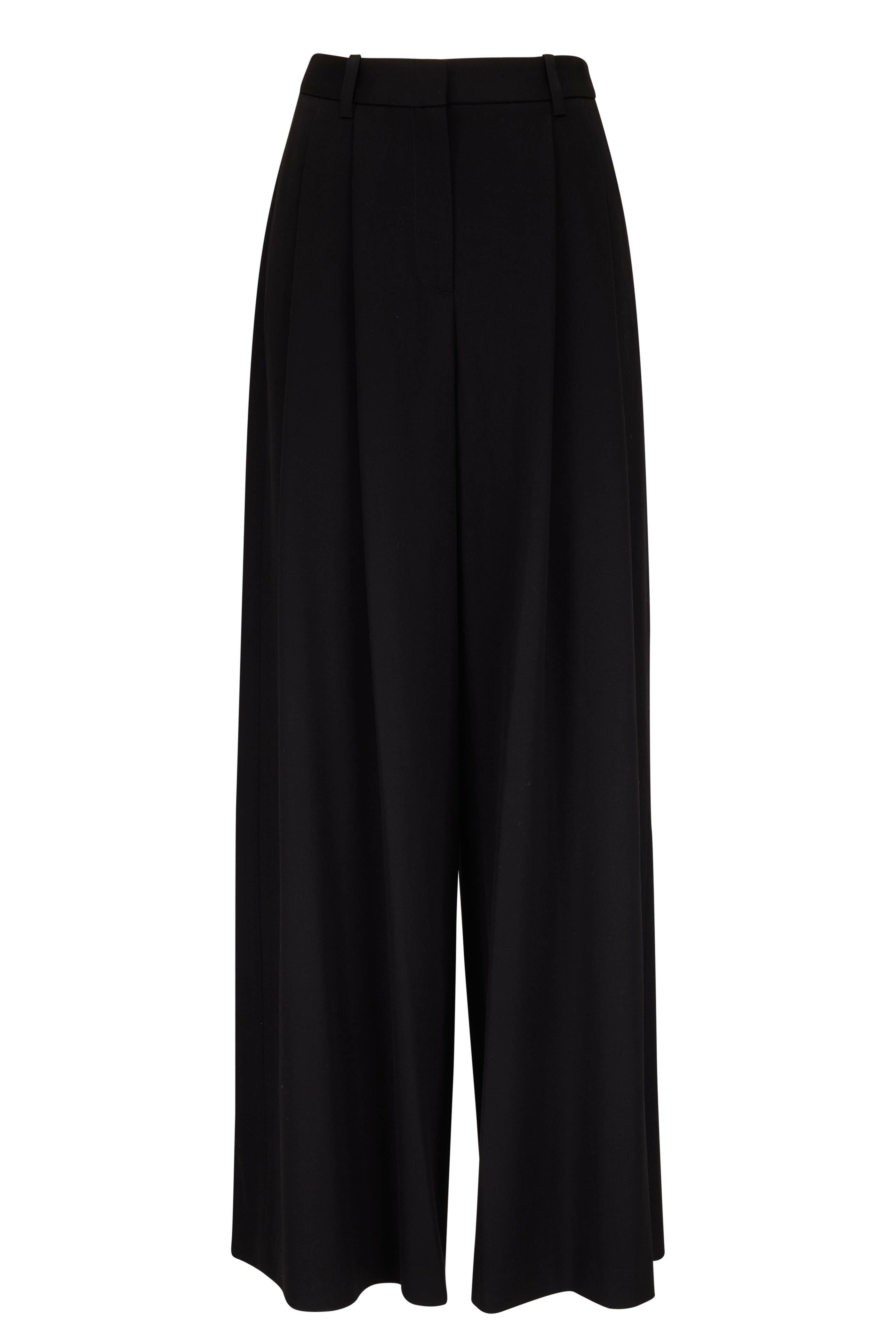 Nili Lotan - Dillon Black Wool Gaberdine Pant