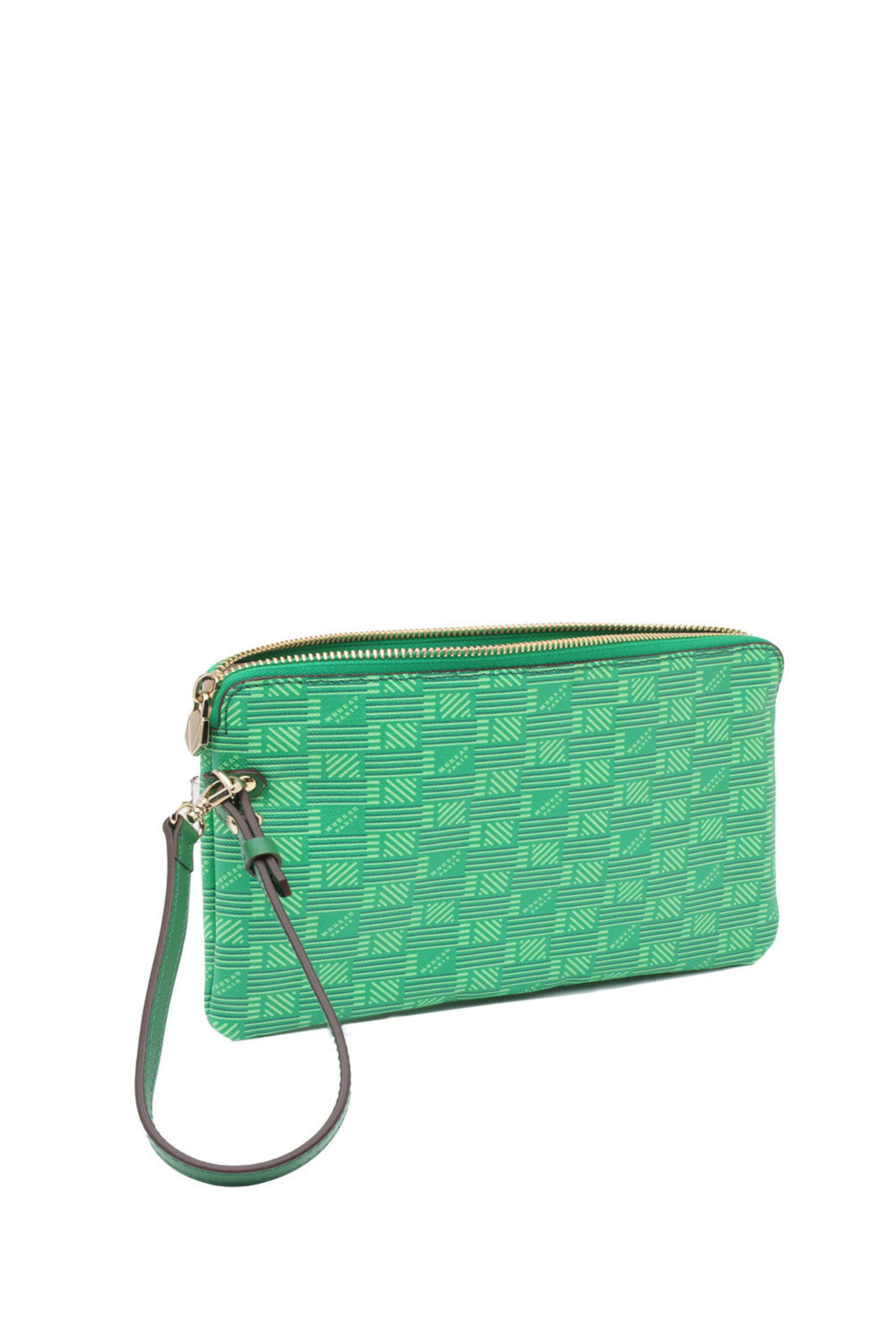 Moreau Paris - St. Folio Pouch Canvas Bag in Green