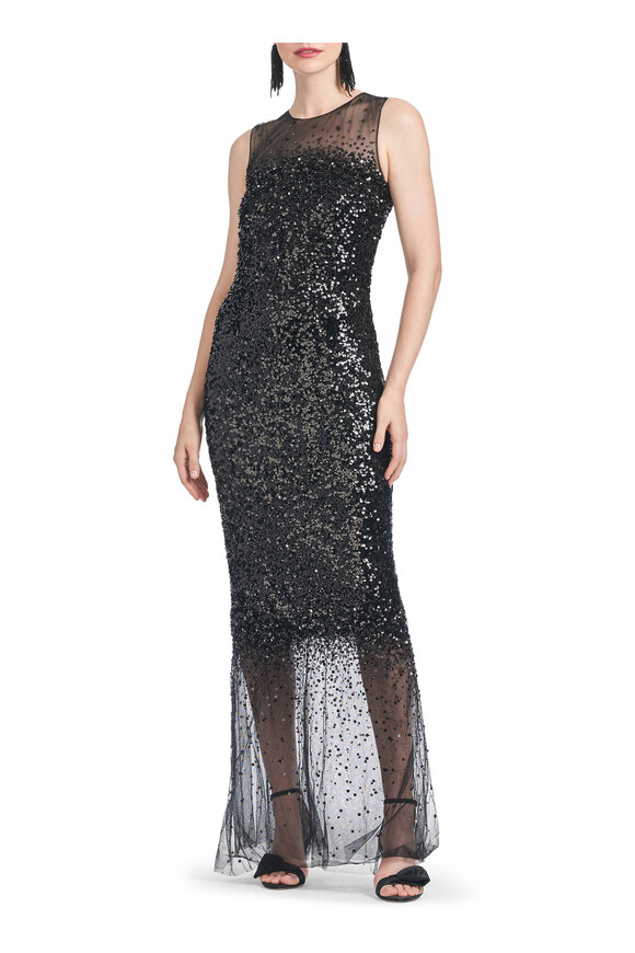 Sachin + Babi - Candice Black Sequin Gown