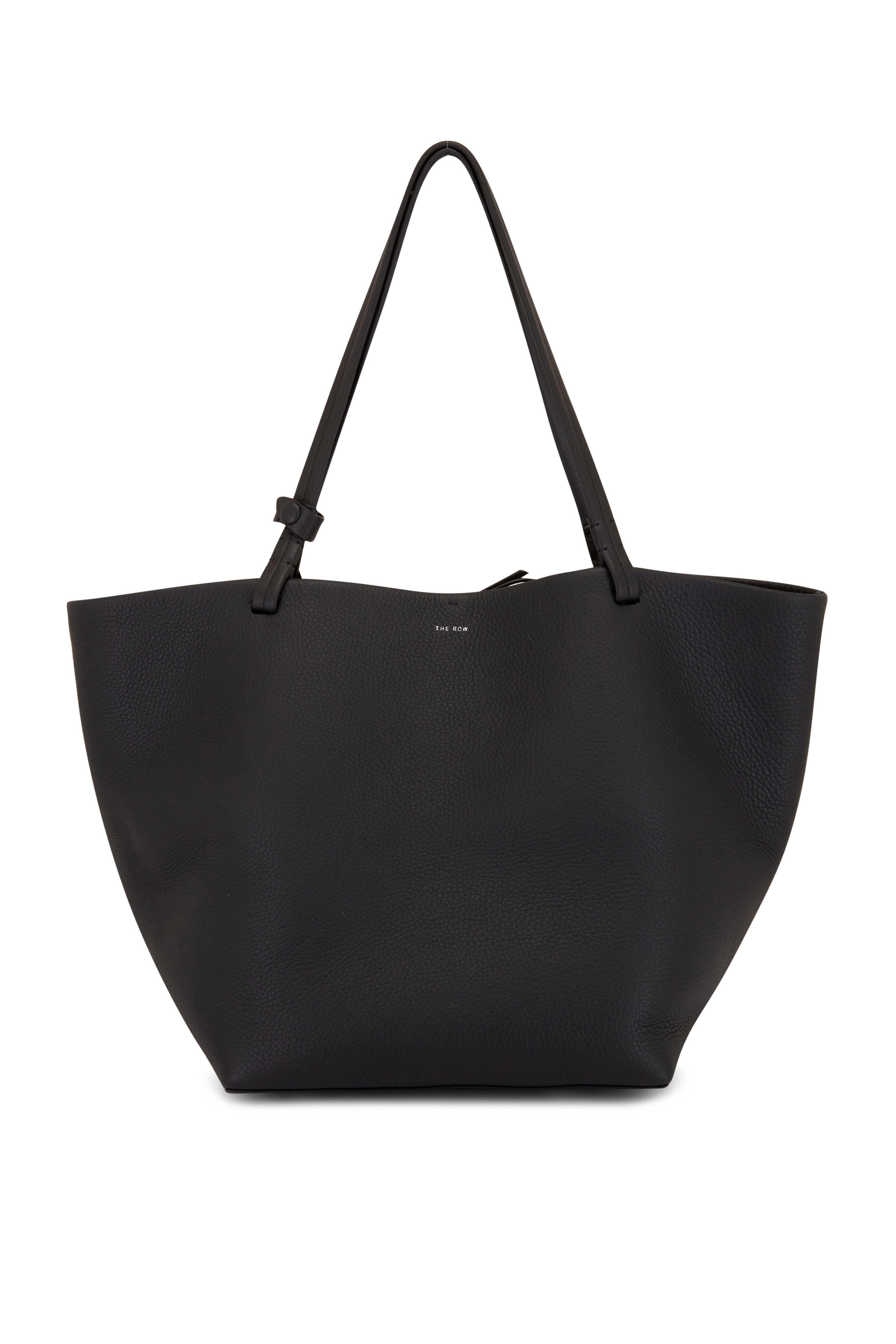 The Row - Park Tote Three Black Leather Tote | Mitchell Stores