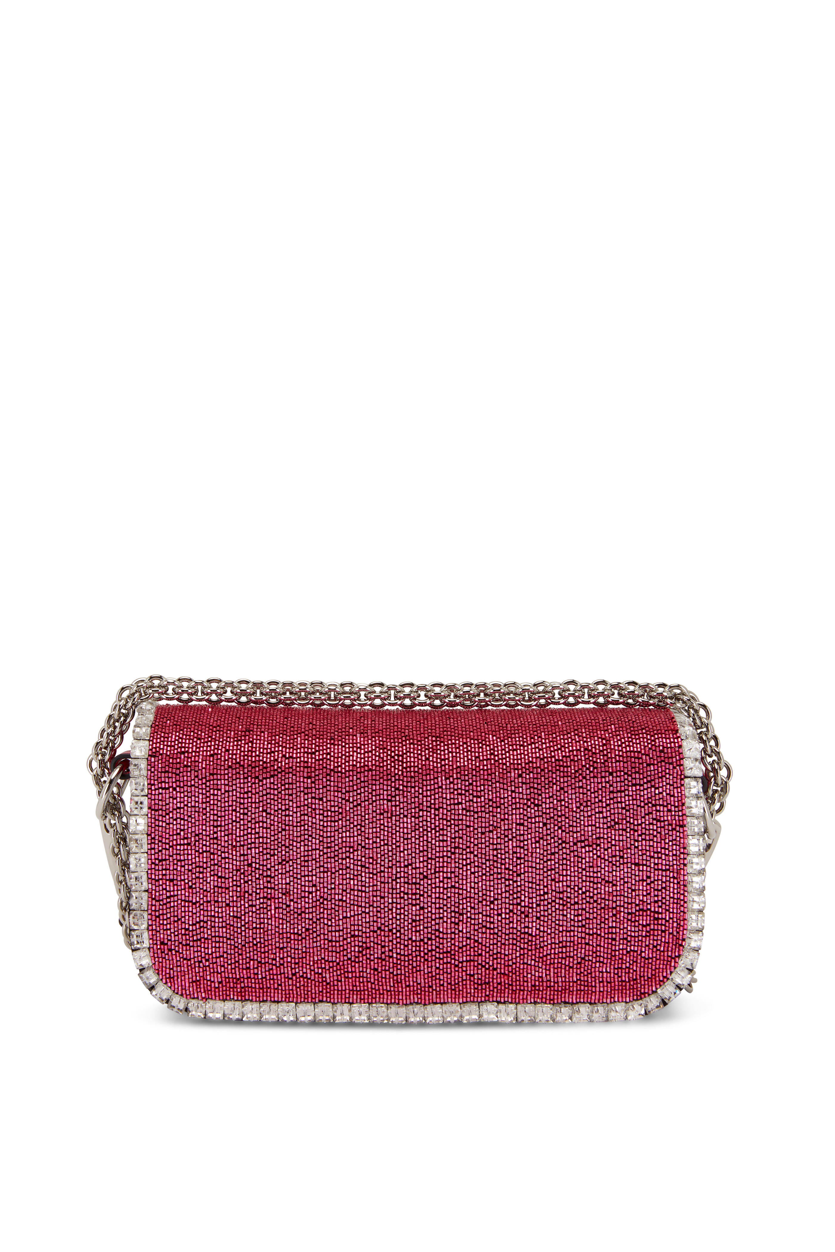 Valentino V Ring Leather Shoulder Bag - Pink Shoulder Bags, Handbags -  VAL261424