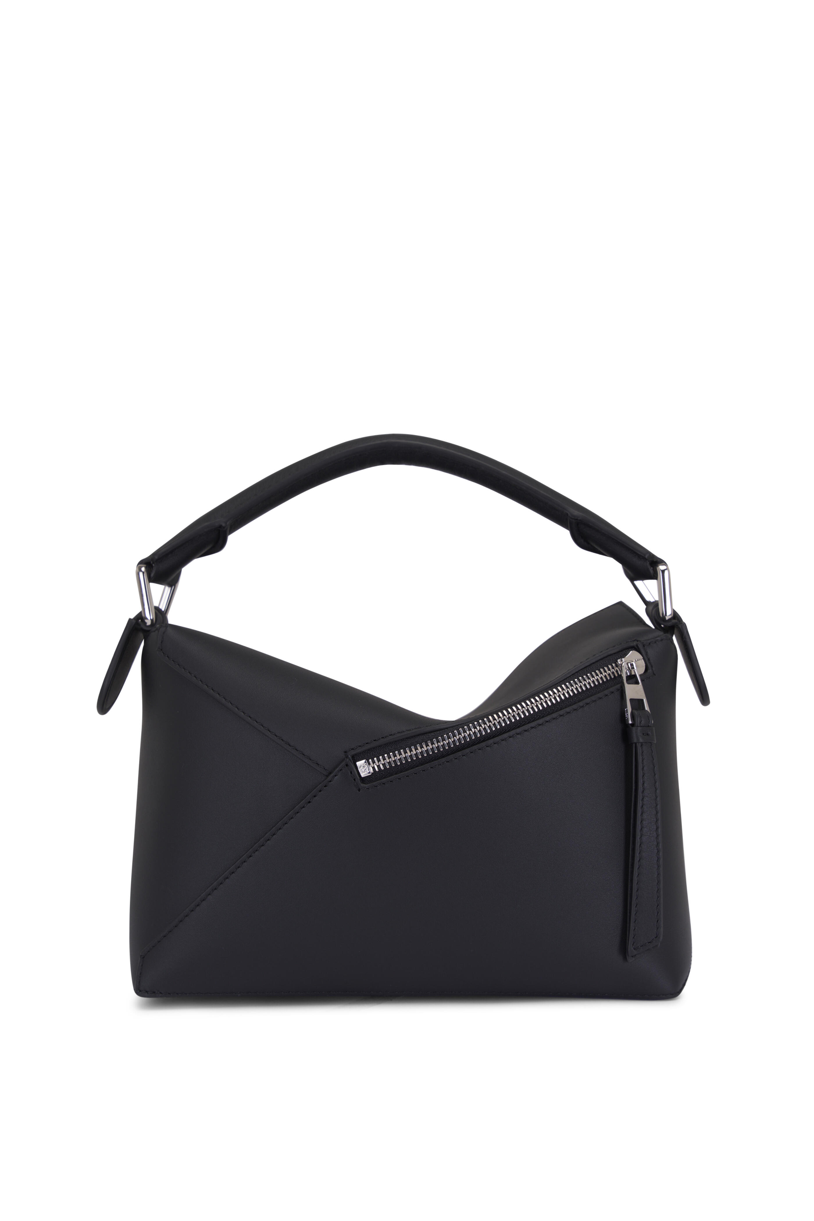 Loewe - Small Puzzle Edge Black Leather Shoulder Bag
