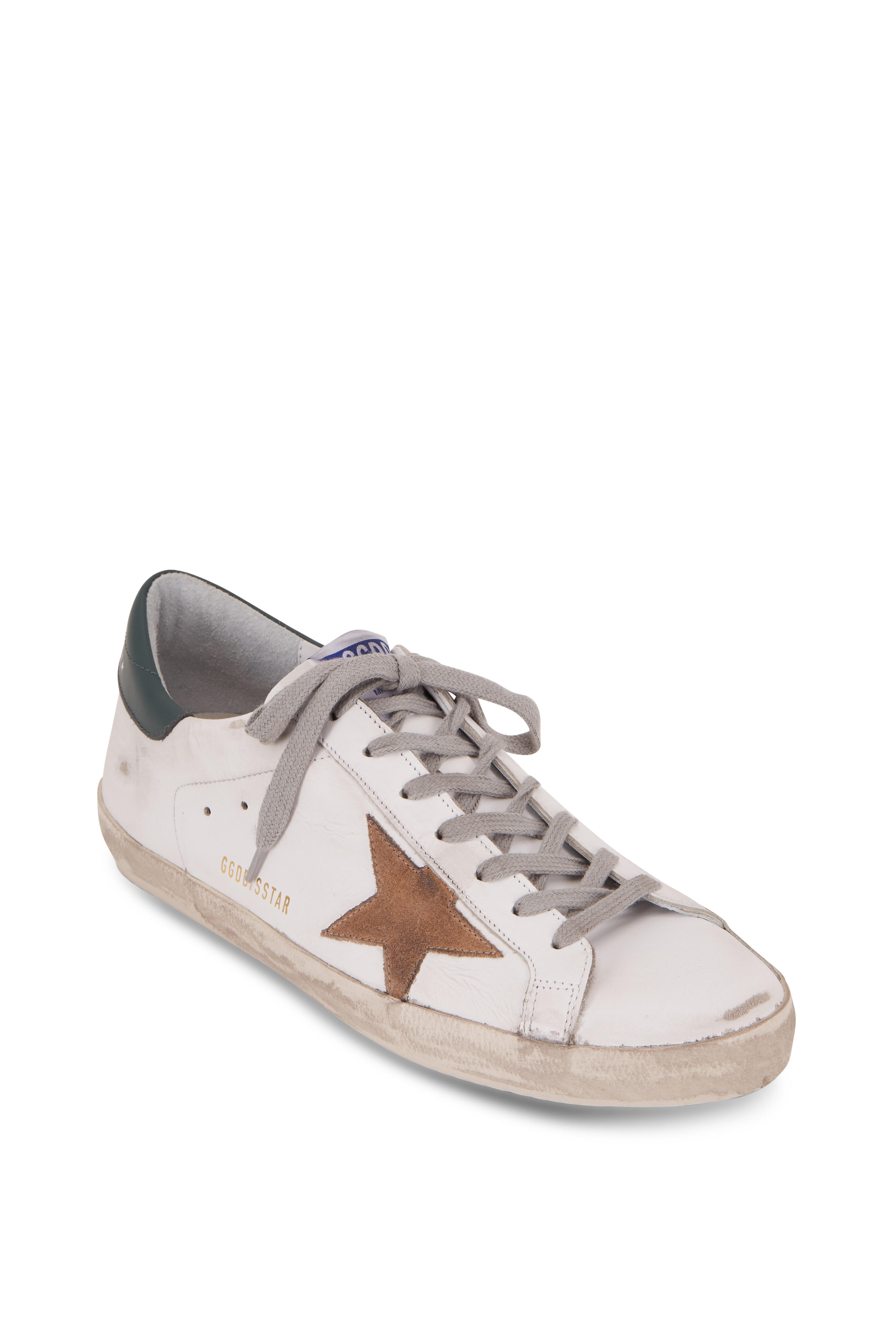 Golden Goose - Super-Star White Leather Tan Star Sneaker