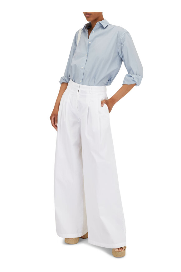 Nili Lotan - Dillon White Wide Leg Pant 