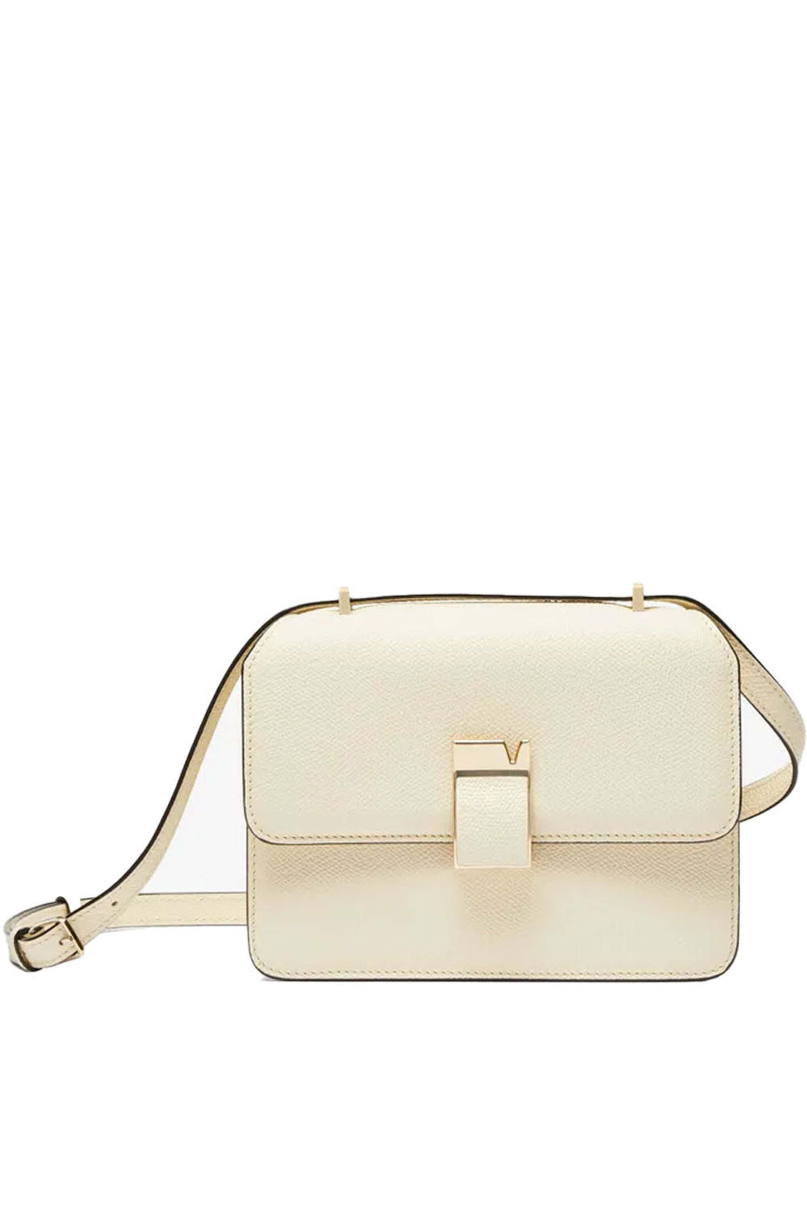 Valextra - Nolo Crossbody Mini Bag in Pergamena White