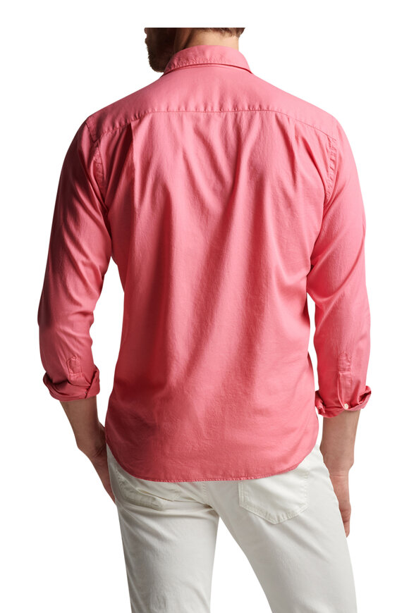 Peter Millar - Sojourn Red Pear Garment-Dyed Cotton Sport Shirt